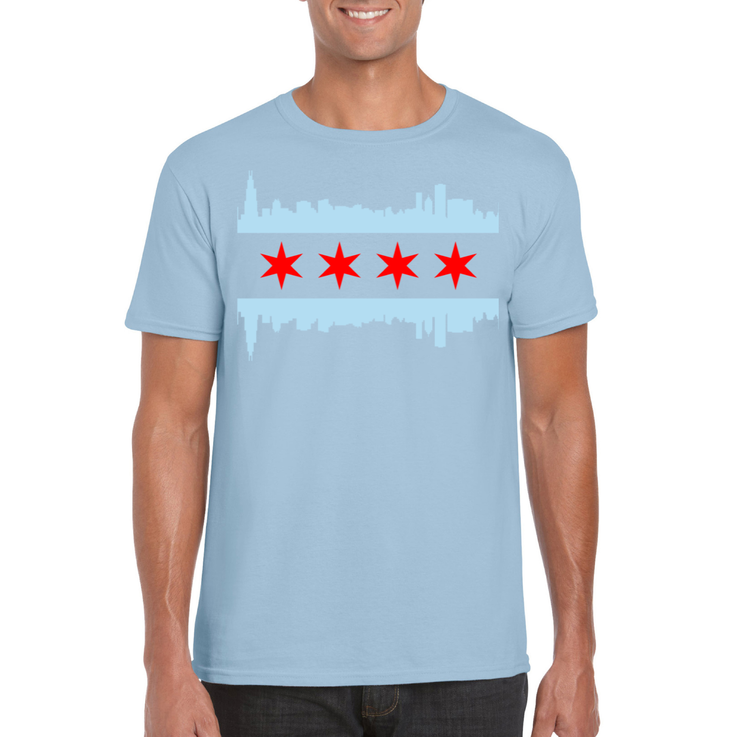 Chicago Flag Skyline T-Shirt