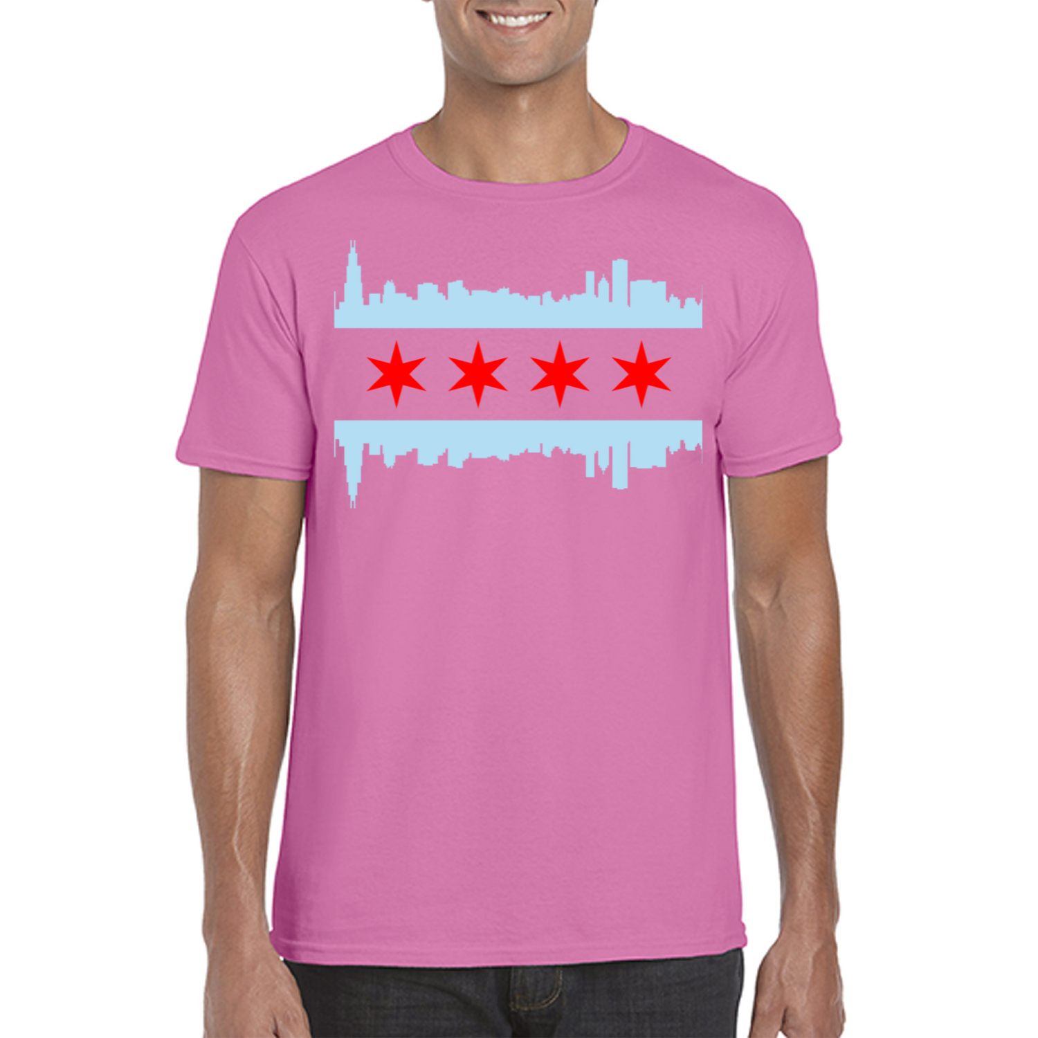 Chicago Flag Skyline T-Shirt