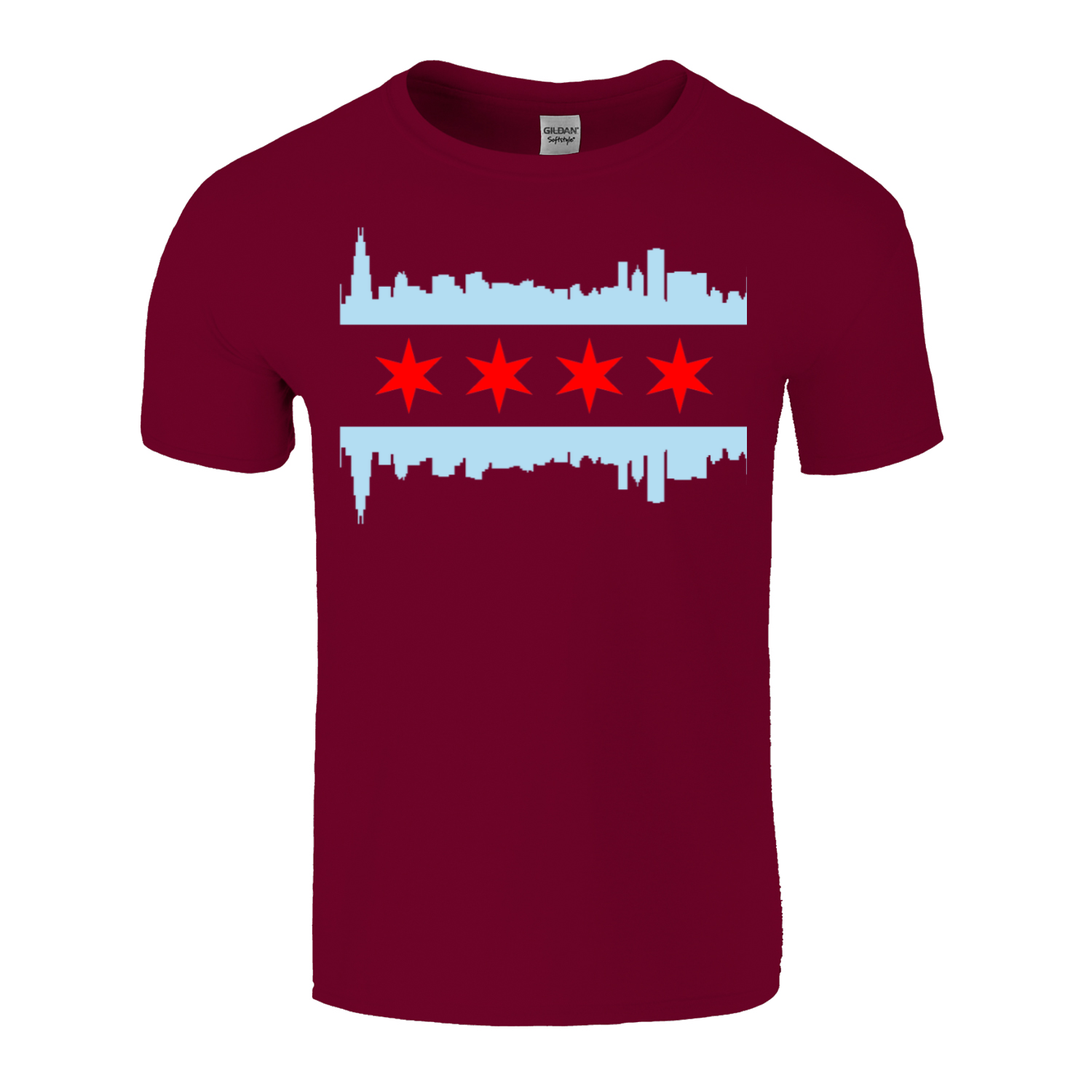 Chicago Flag Skyline T-Shirt