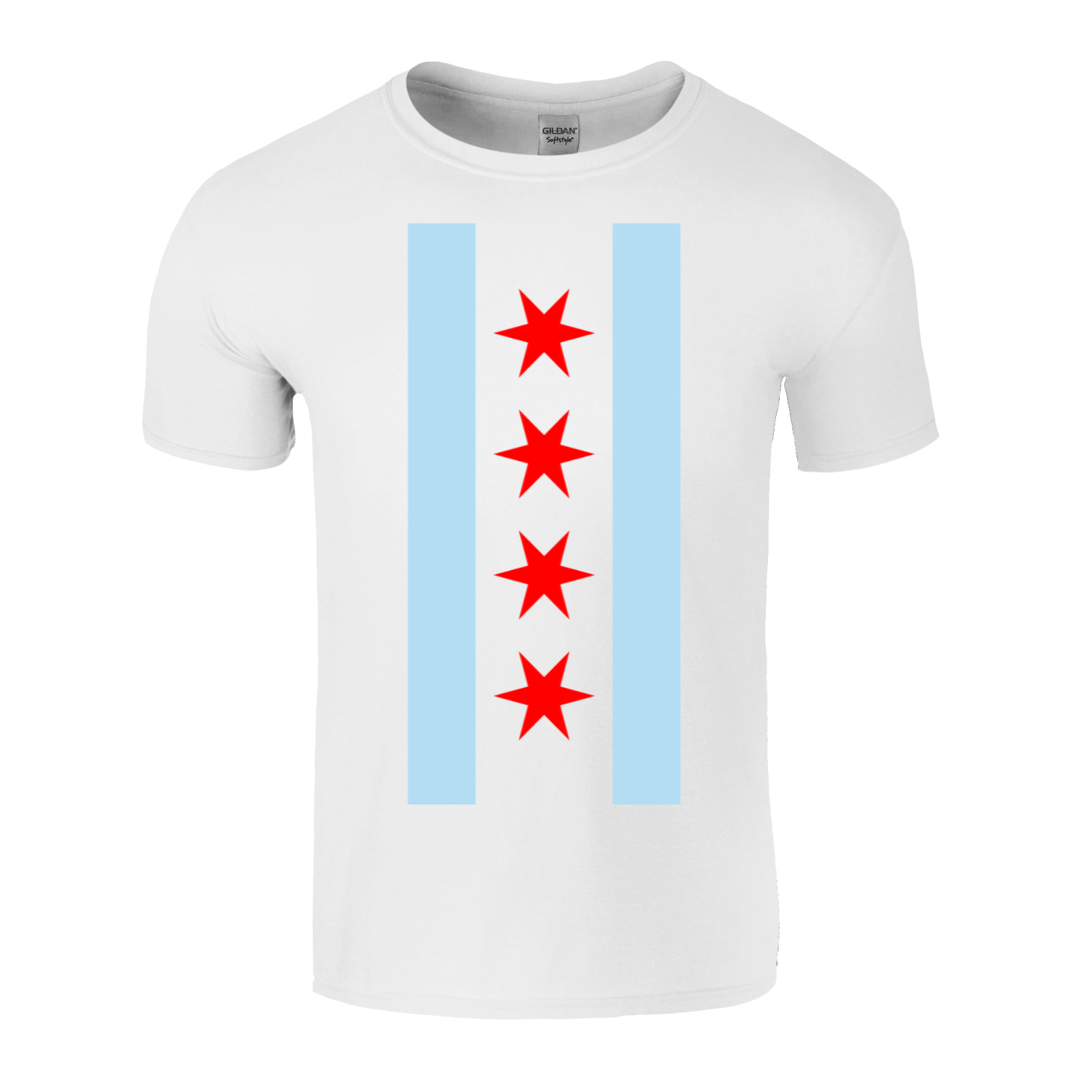 Chicago Vertical Flag T-Shirt