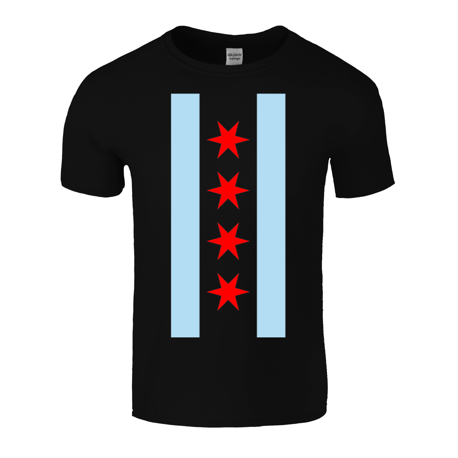 Chicago Vertical Flag T-Shirt