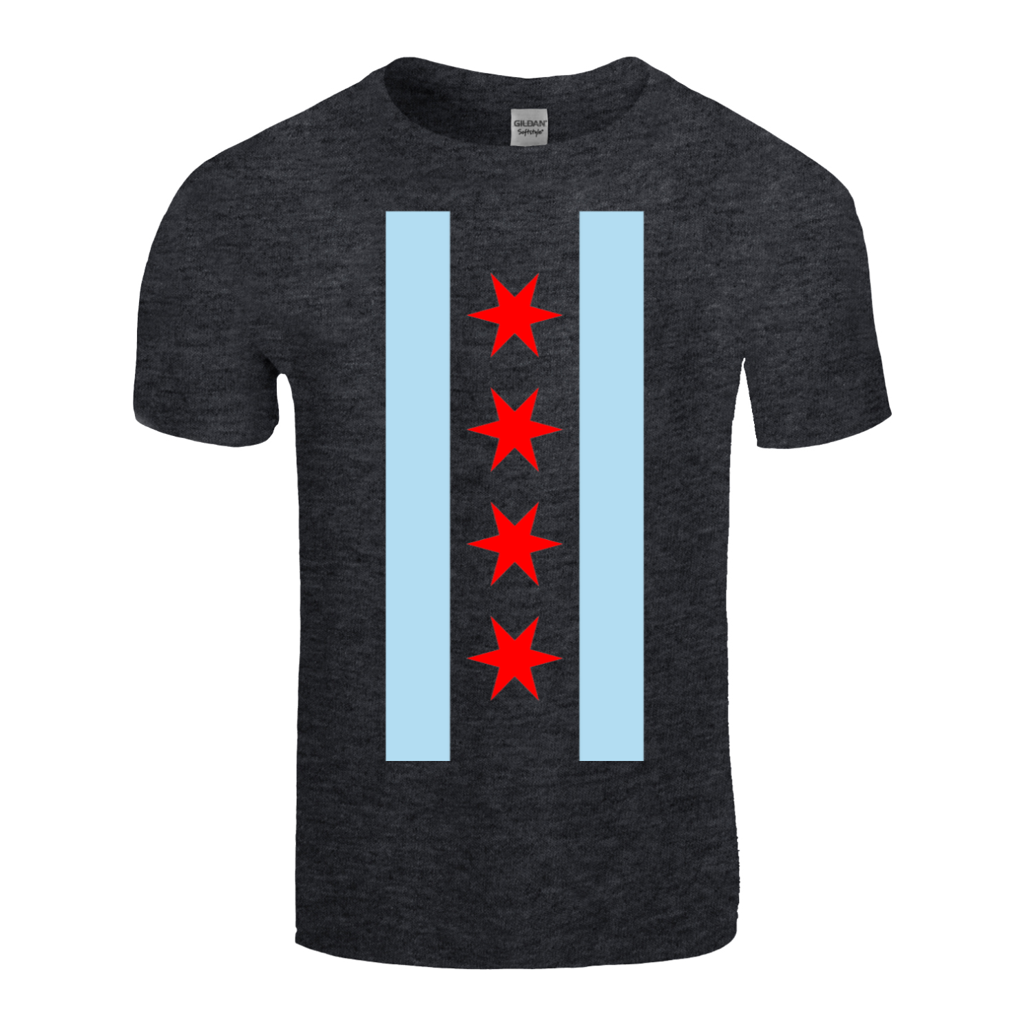 Chicago Vertical Flag T-Shirt
