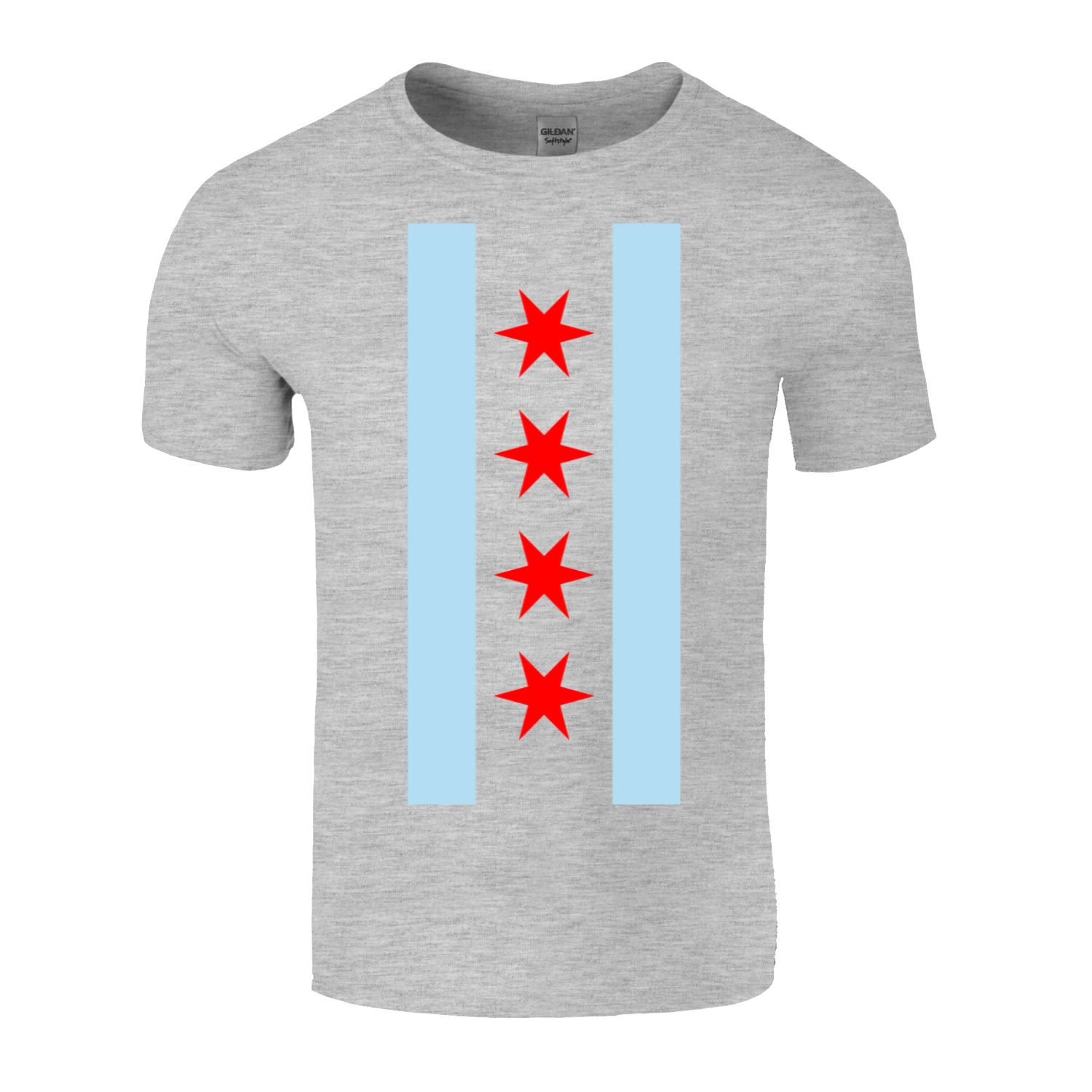 Chicago Vertical Flag T-Shirt