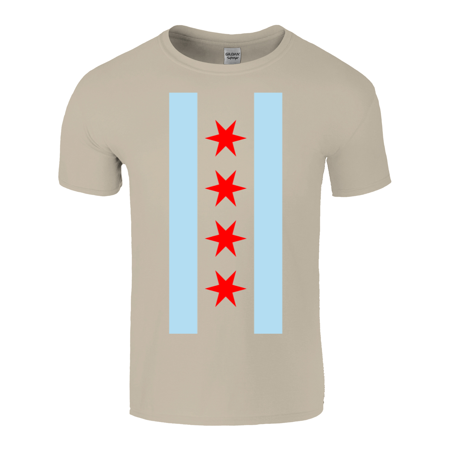 Chicago Vertical Flag T-Shirt