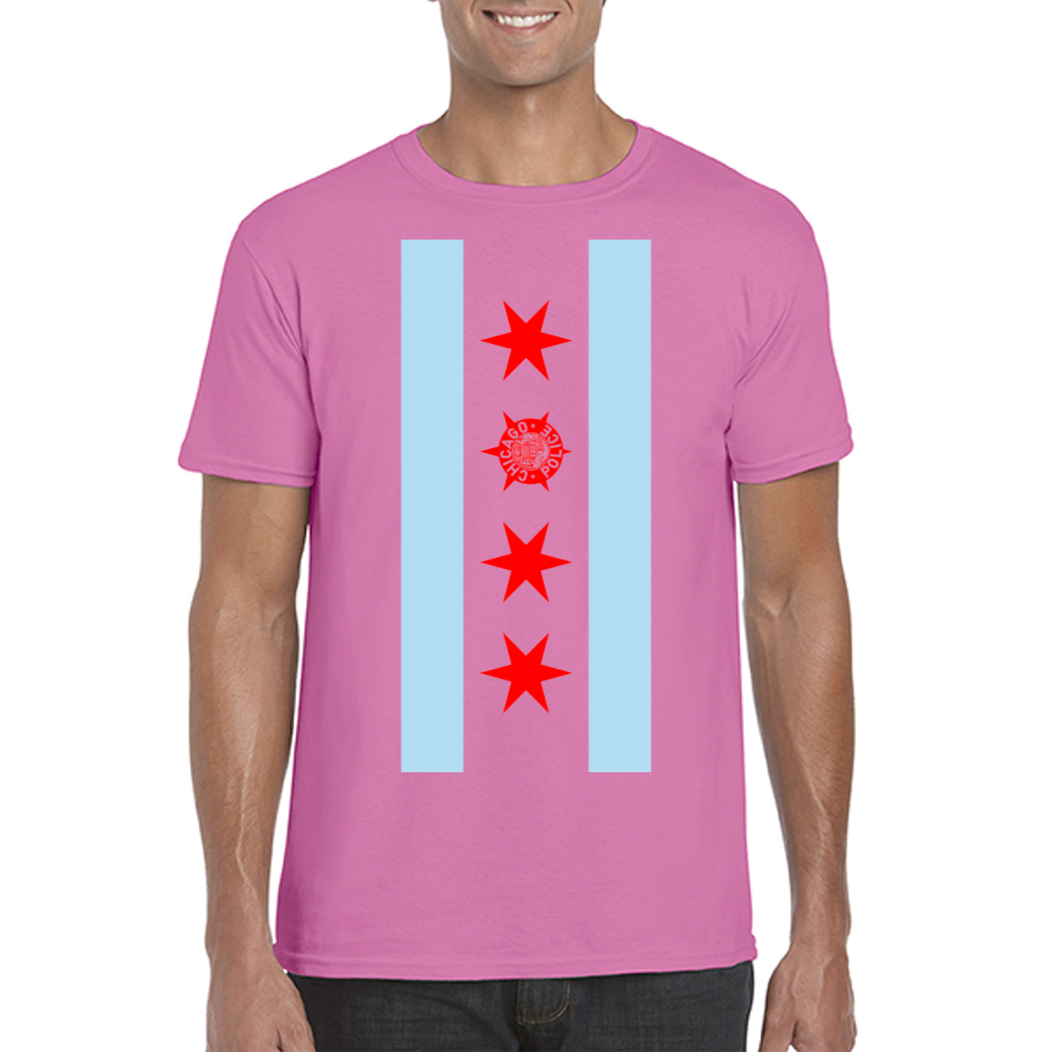 Chicago PD Vertical Flag T-Shirt