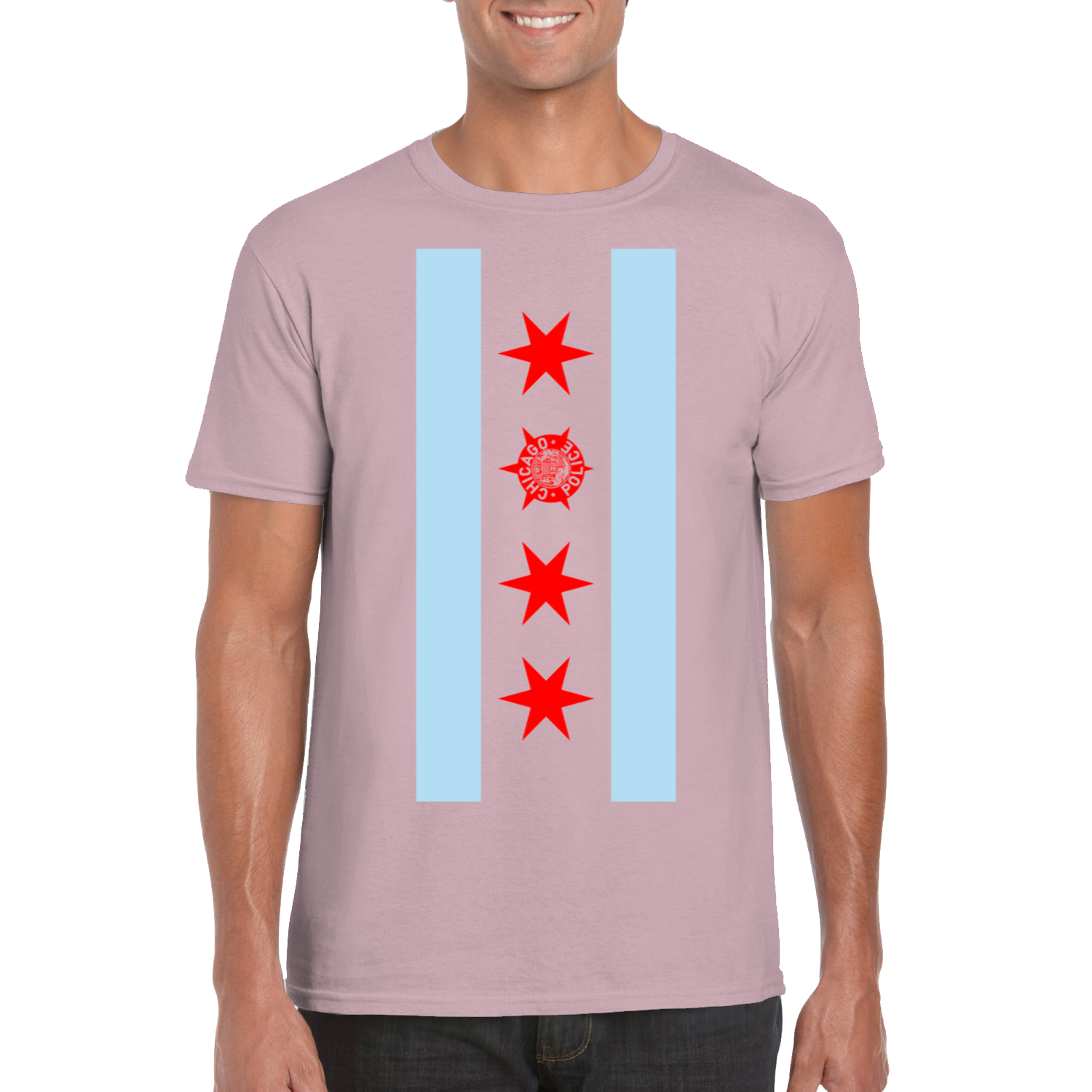 Chicago PD Vertical Flag T-Shirt
