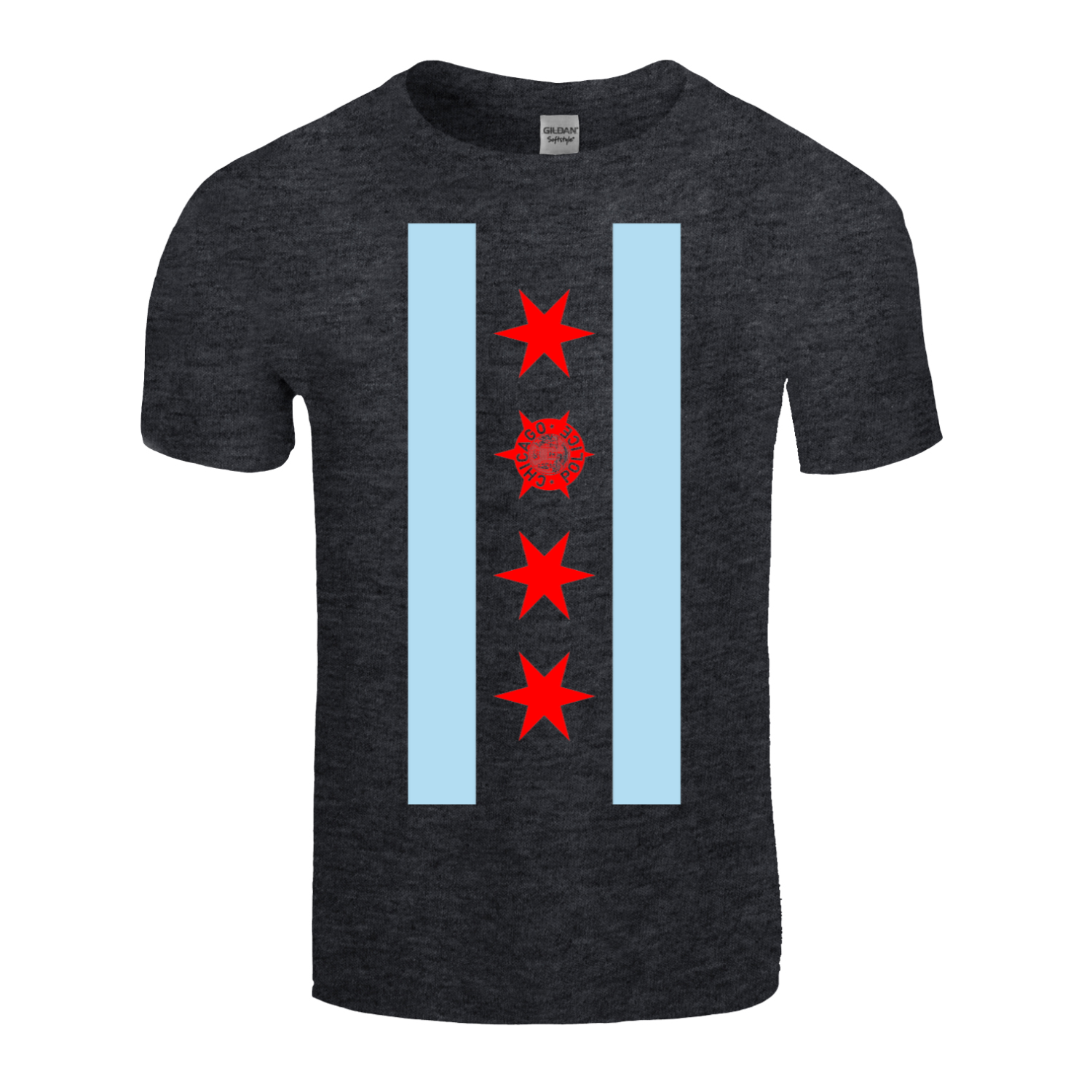 Chicago PD Vertical Flag T-Shirt