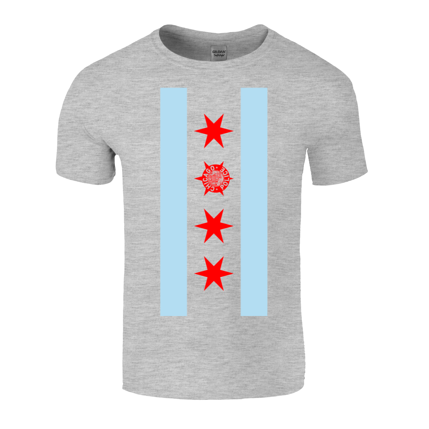 Chicago PD Vertical Flag T-Shirt