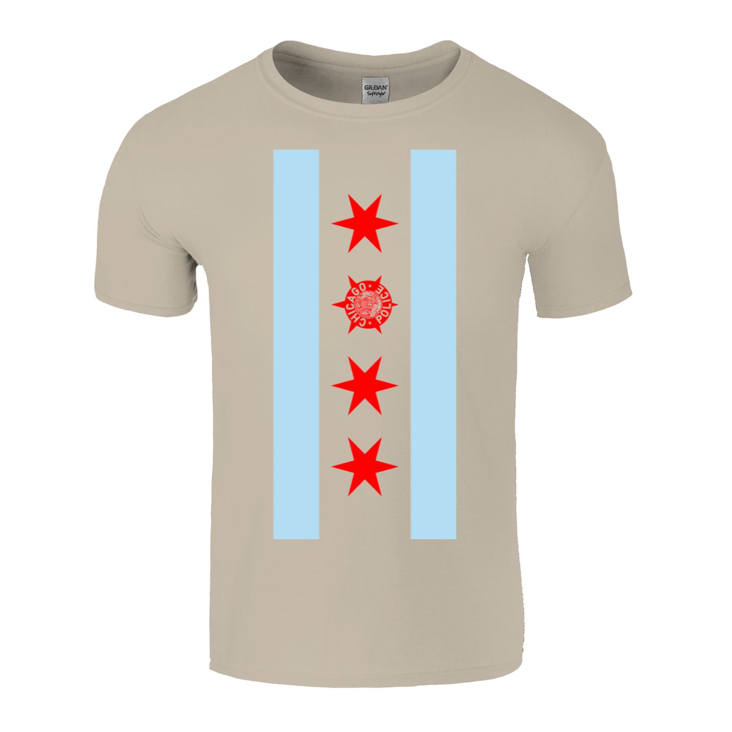Chicago PD Vertical Flag T-Shirt