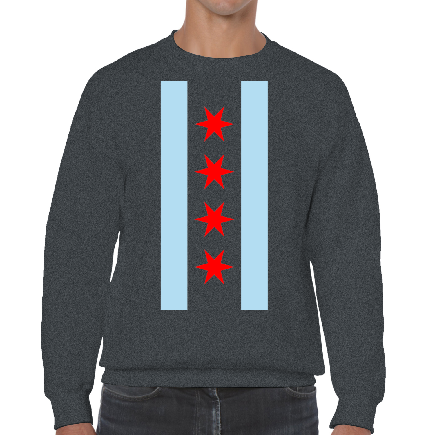 Chicago Vertical Flag Sweatshirt