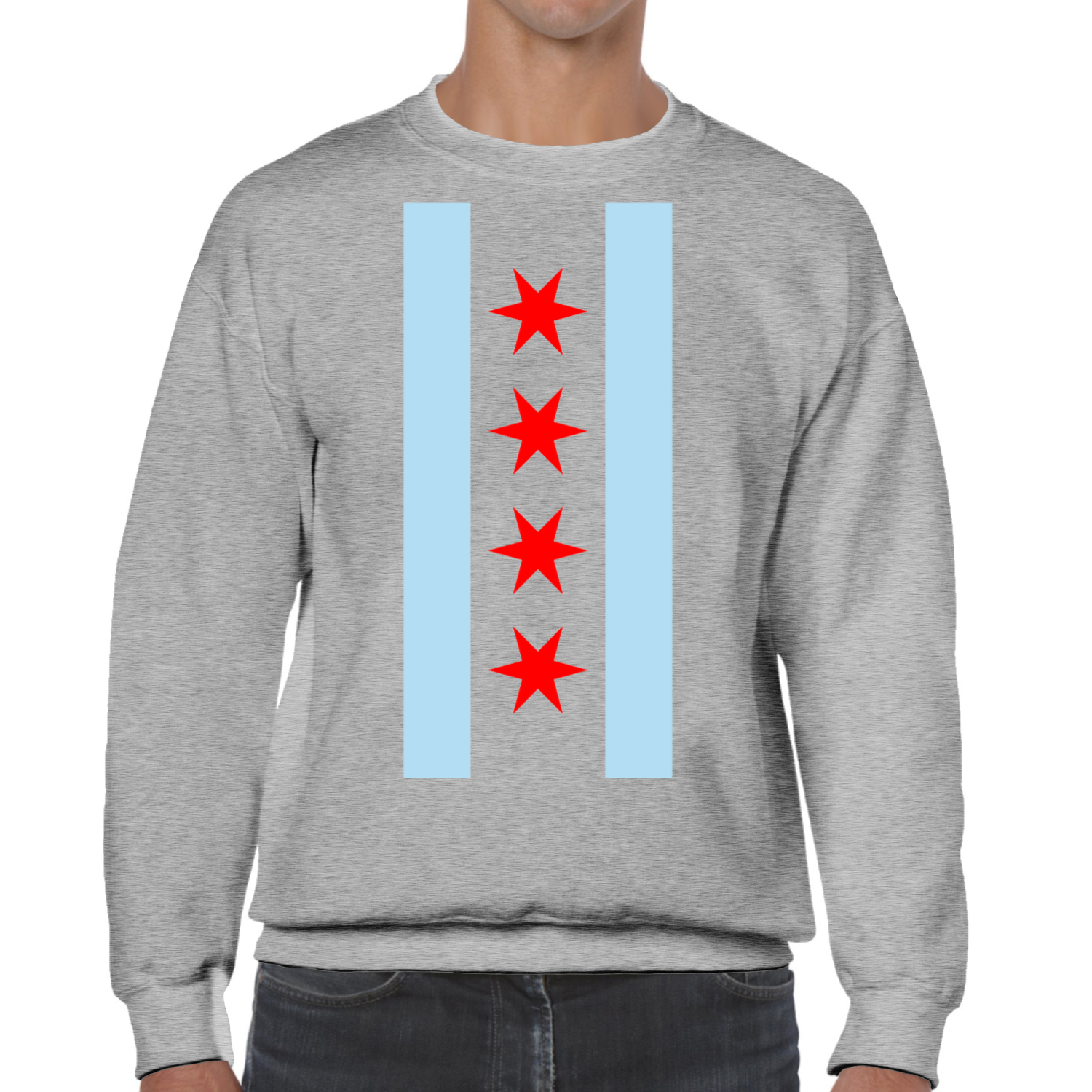 Chicago Vertical Flag Sweatshirt