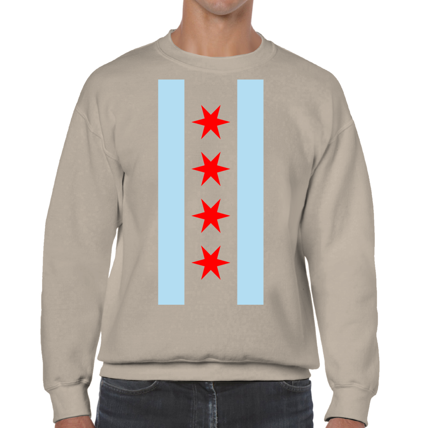 Chicago Vertical Flag Sweatshirt