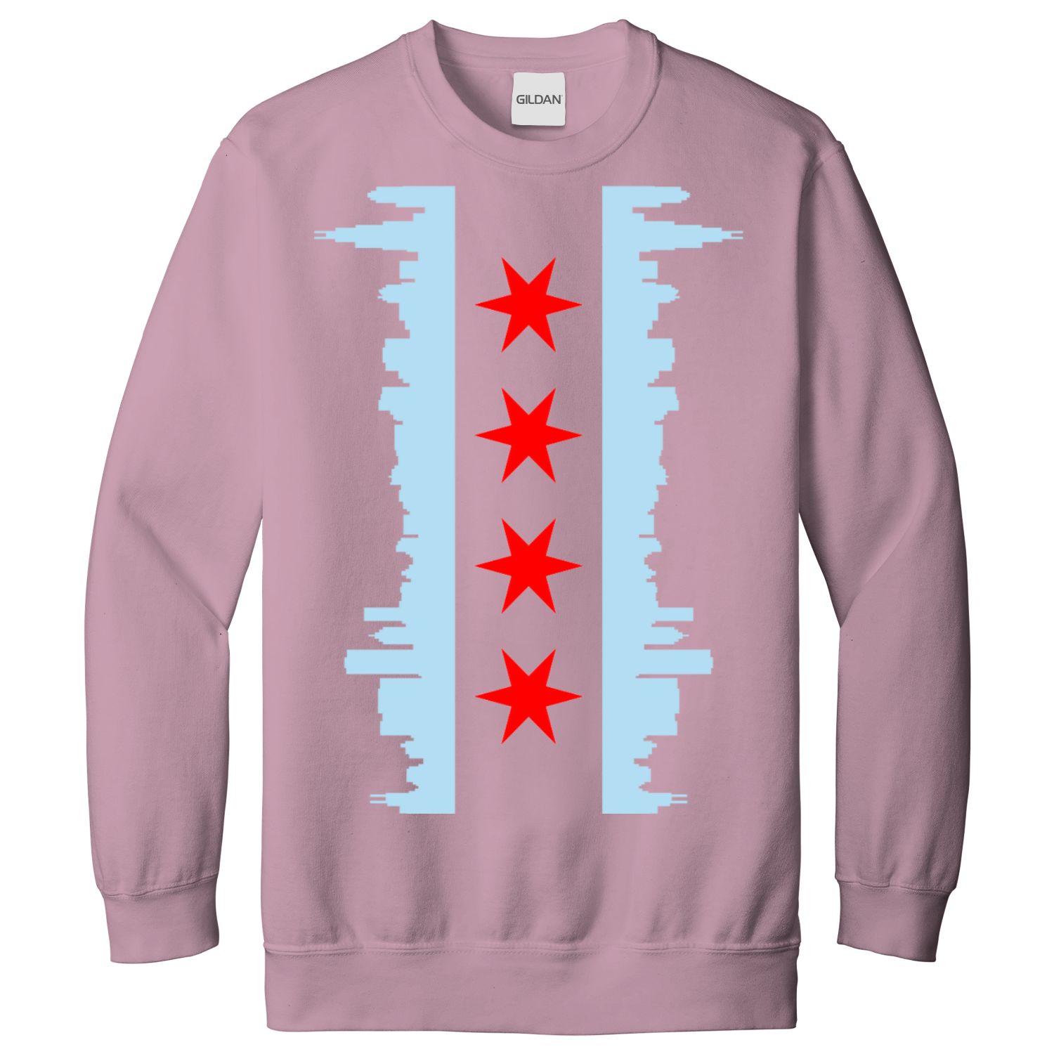 Chicago Skyline Vertical Flag Sweatshirt