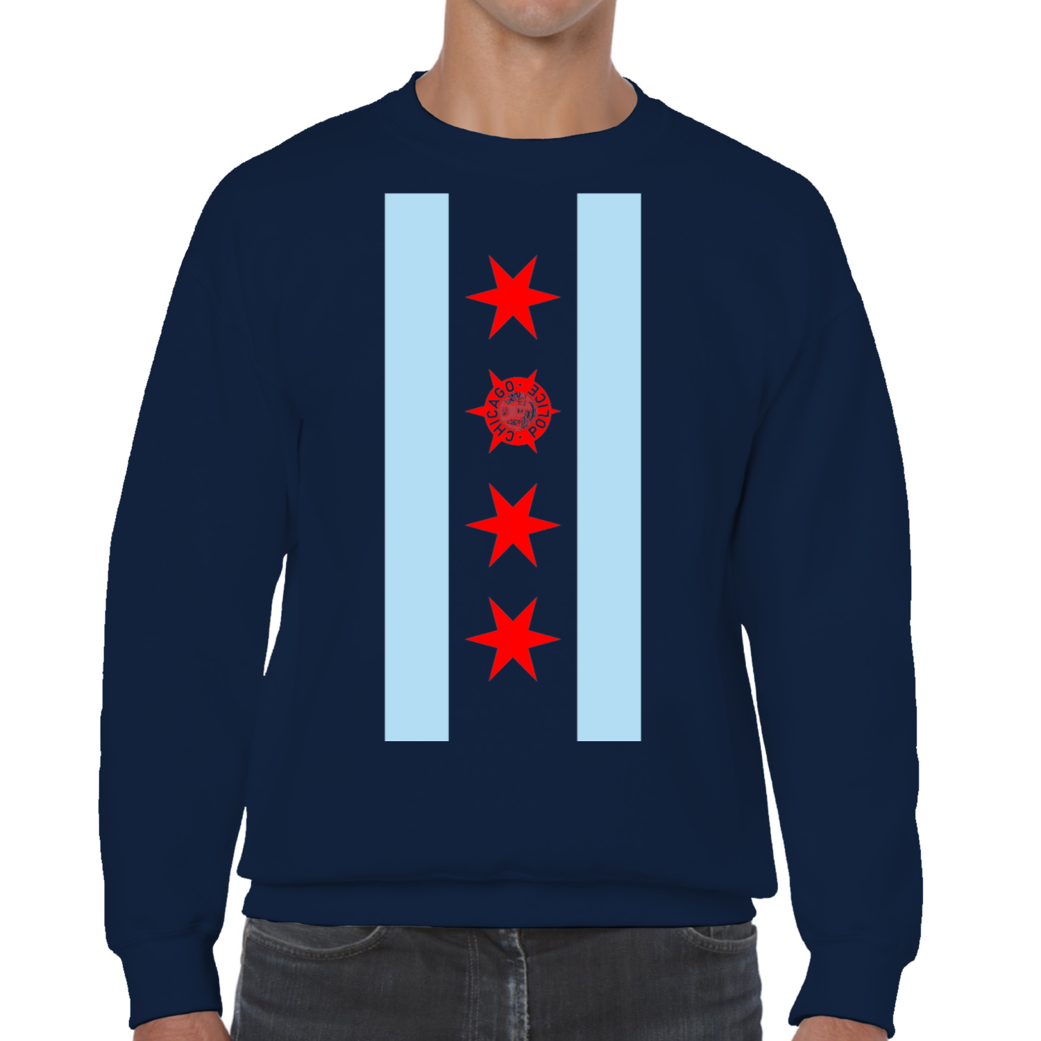 Chicago PD Vertical Flag Sweatshirt