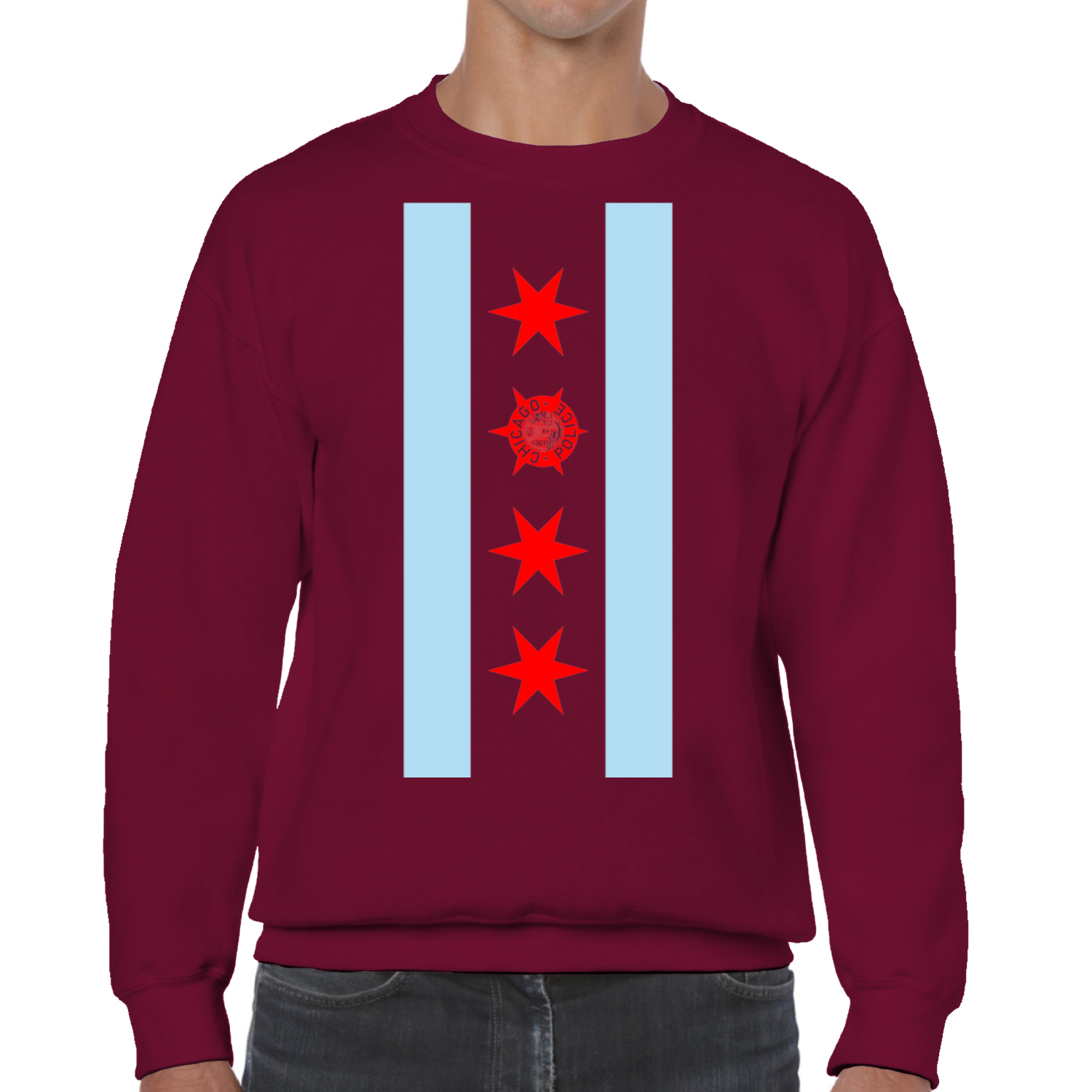 Chicago PD Vertical Flag Sweatshirt