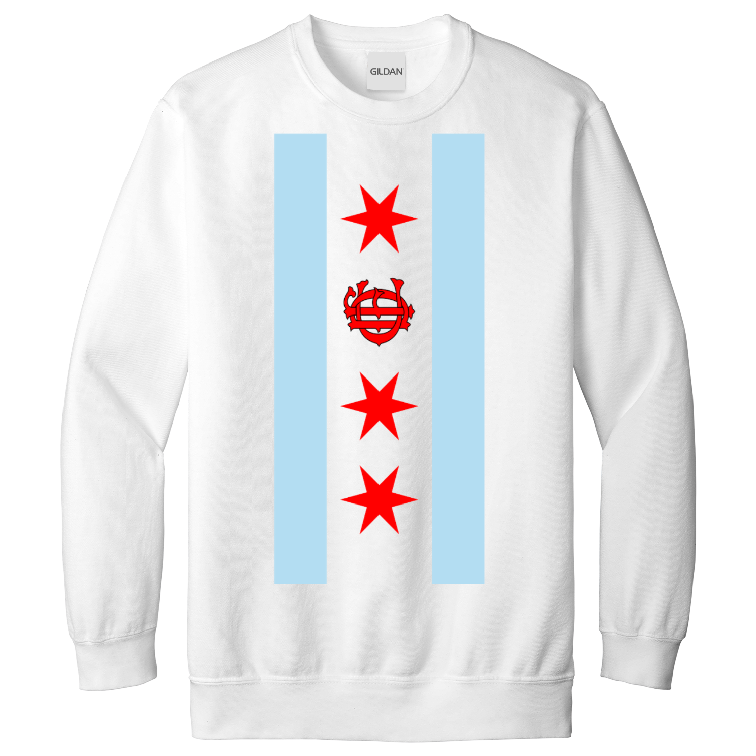 Chicago FD/EMT Vertical Flag Sweatshirt