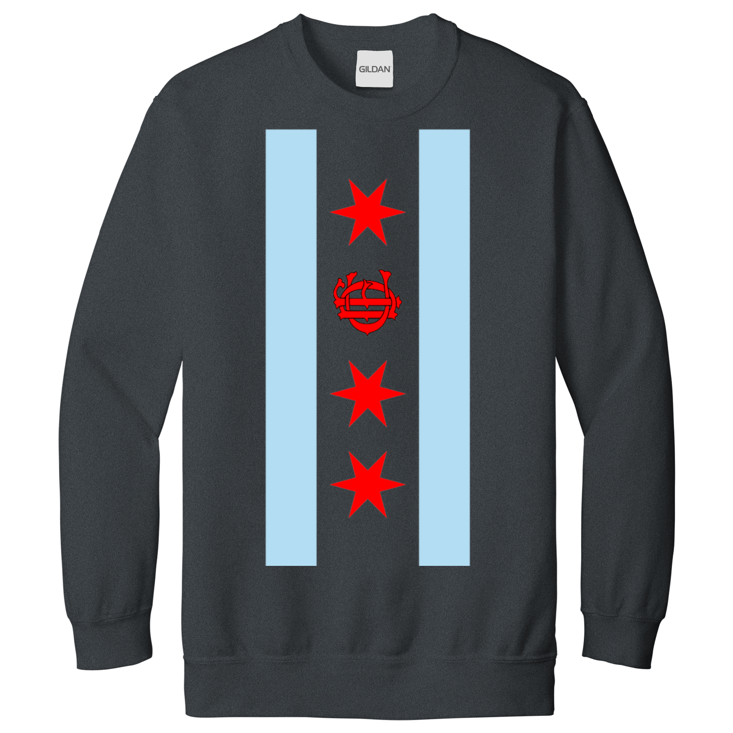 Chicago FD/EMT Vertical Flag Sweatshirt