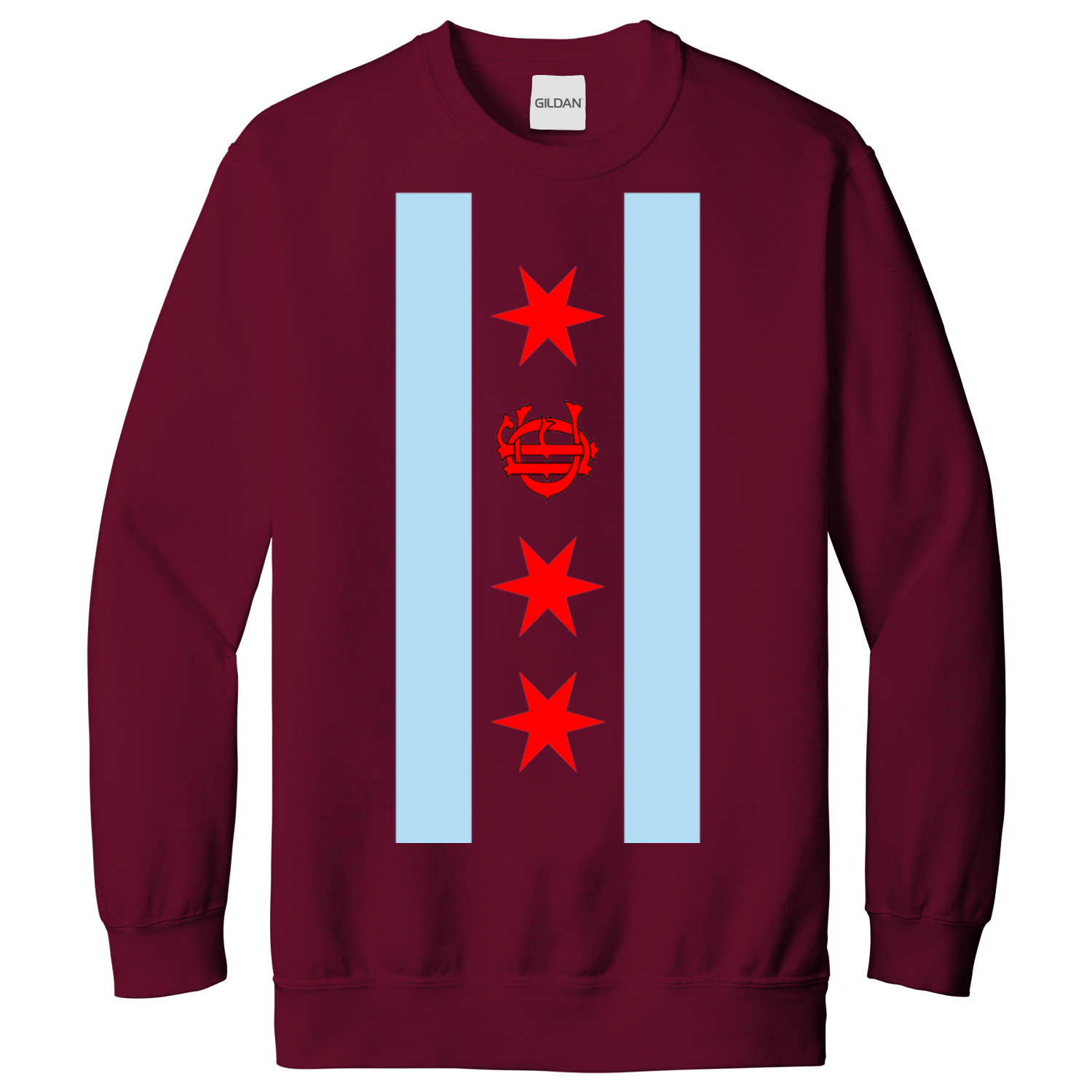 Chicago FD/EMT Vertical Flag Sweatshirt