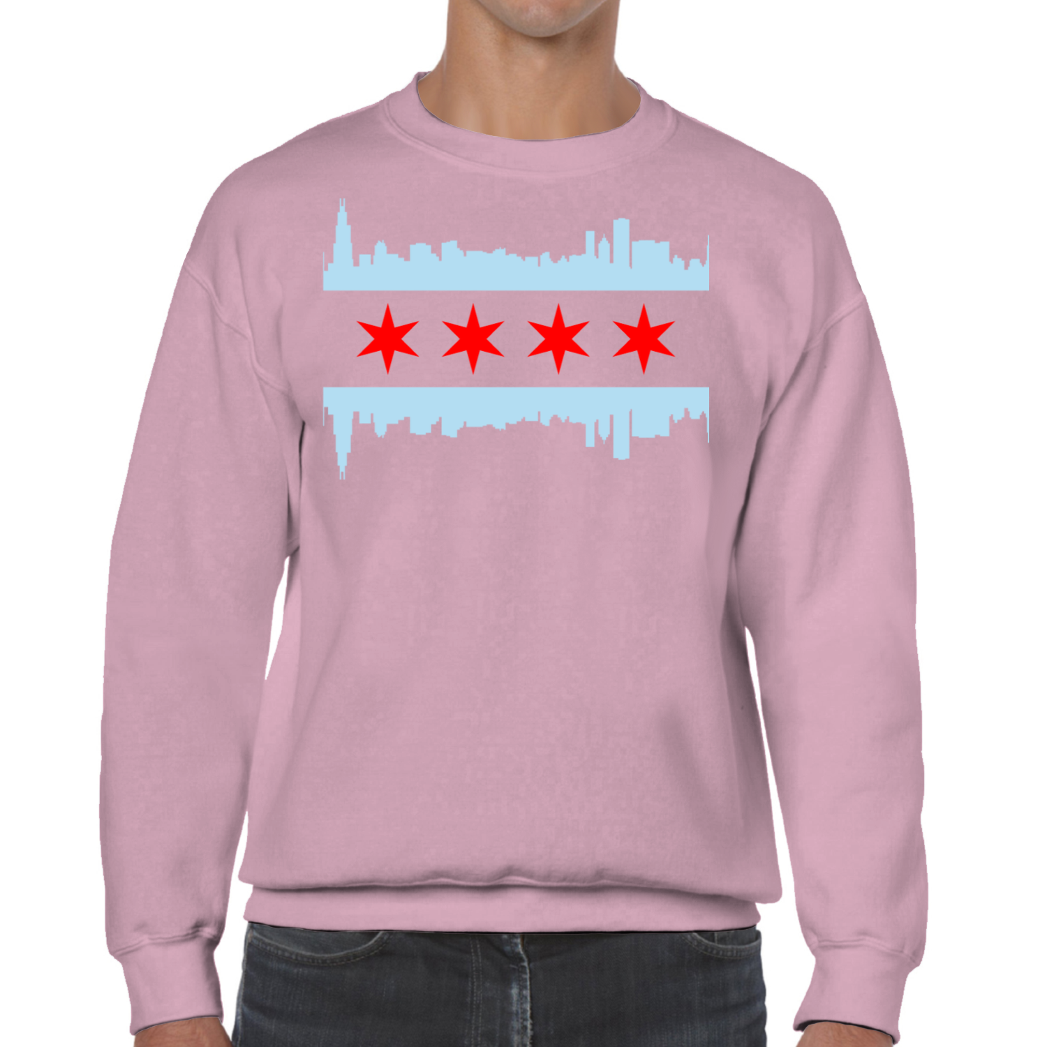 Chicago Skyline Flag Sweatshirt