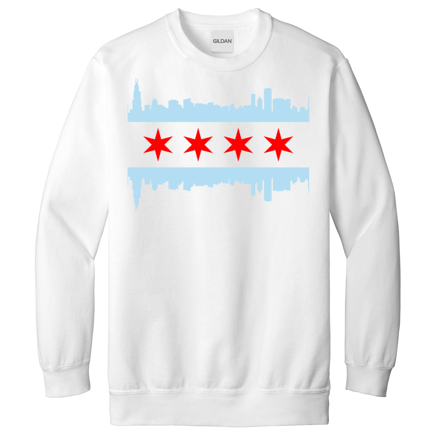 Chicago Skyline Flag Sweatshirt