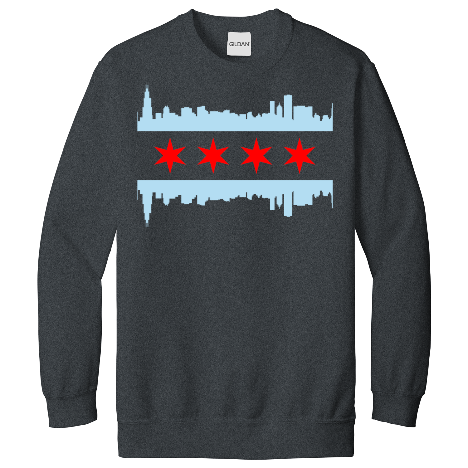 Chicago Skyline Flag Sweatshirt
