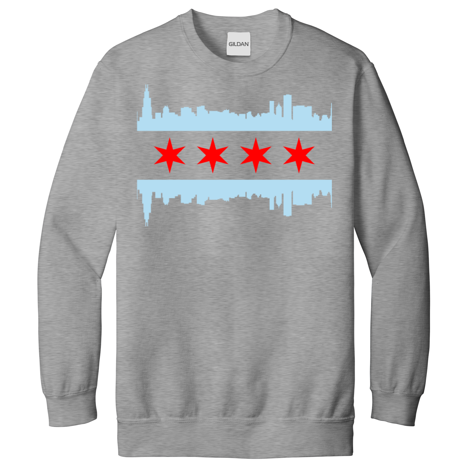 Chicago Skyline Flag Sweatshirt