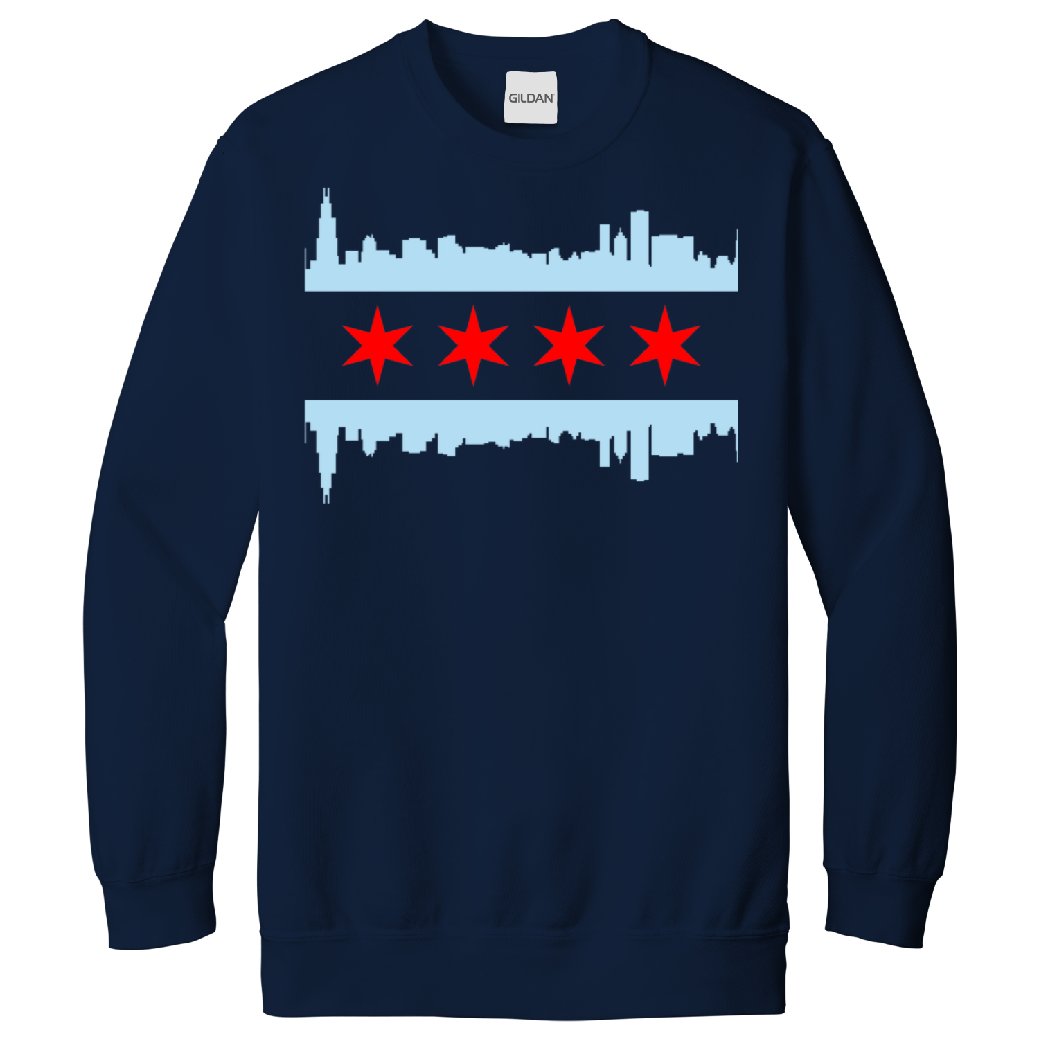 Chicago Skyline Flag Sweatshirt