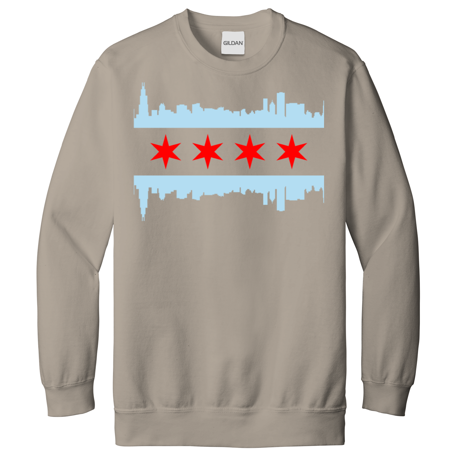 Chicago Skyline Flag Sweatshirt