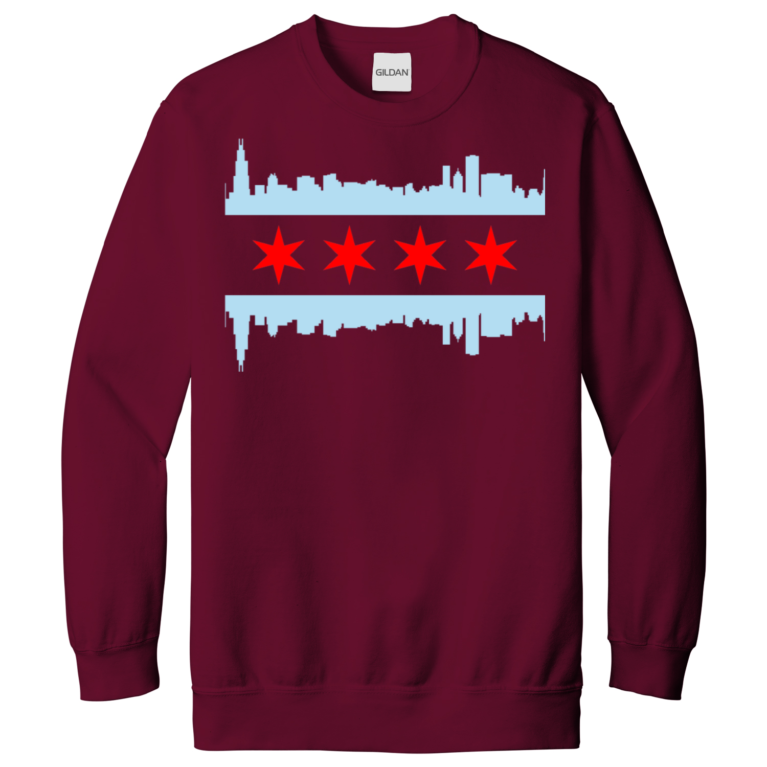 Chicago Skyline Flag Sweatshirt