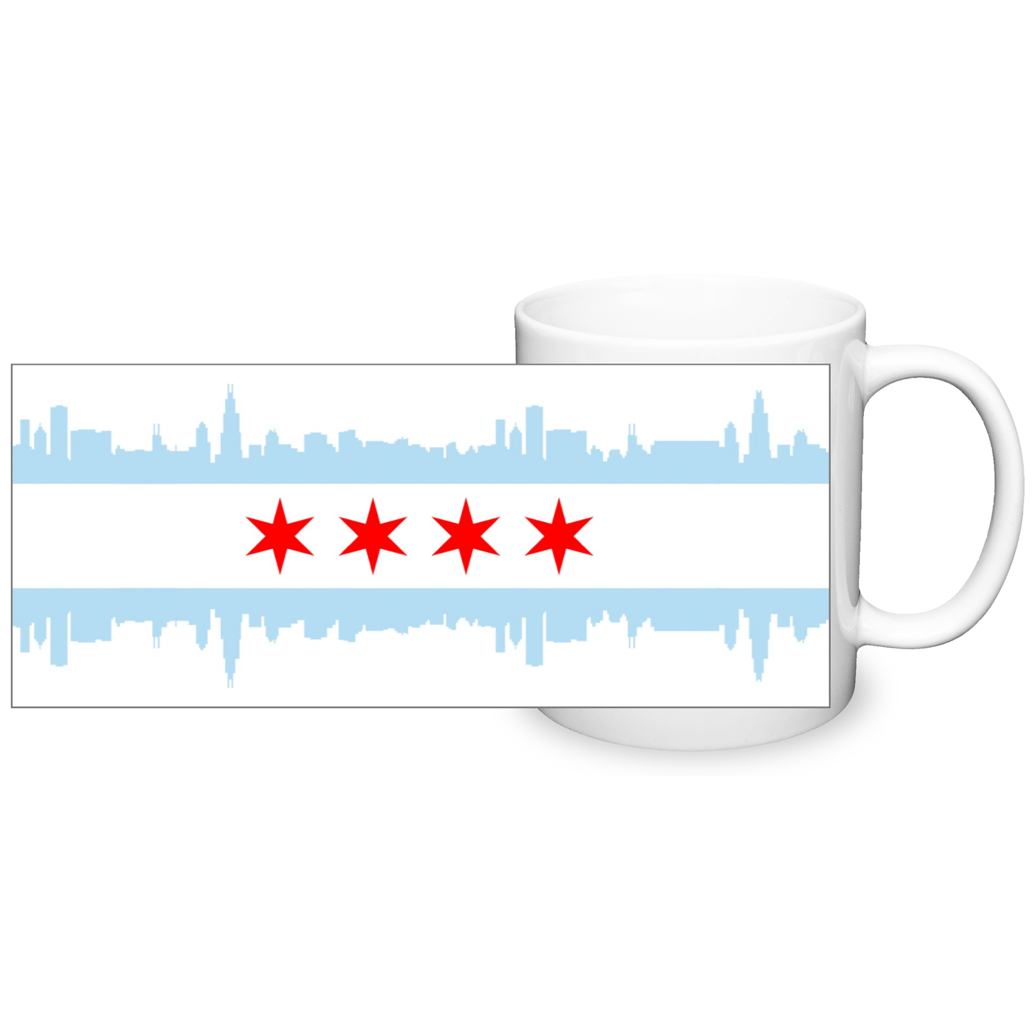 Chicago Skyline 11oz Flag Mug