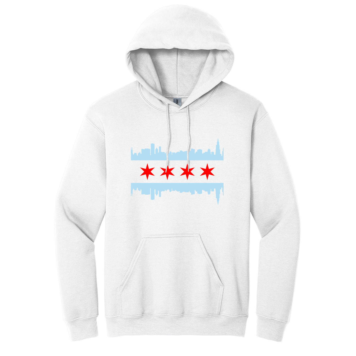 Chicago Skyline Flag Hoodie