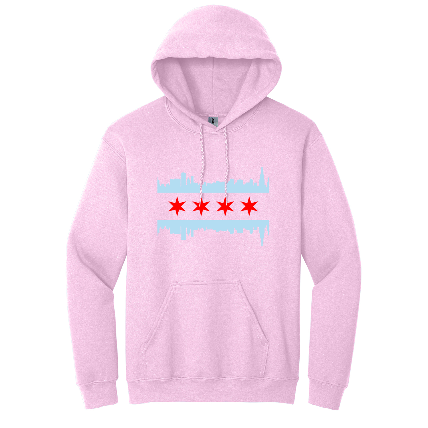 Chicago Skyline Flag Hoodie