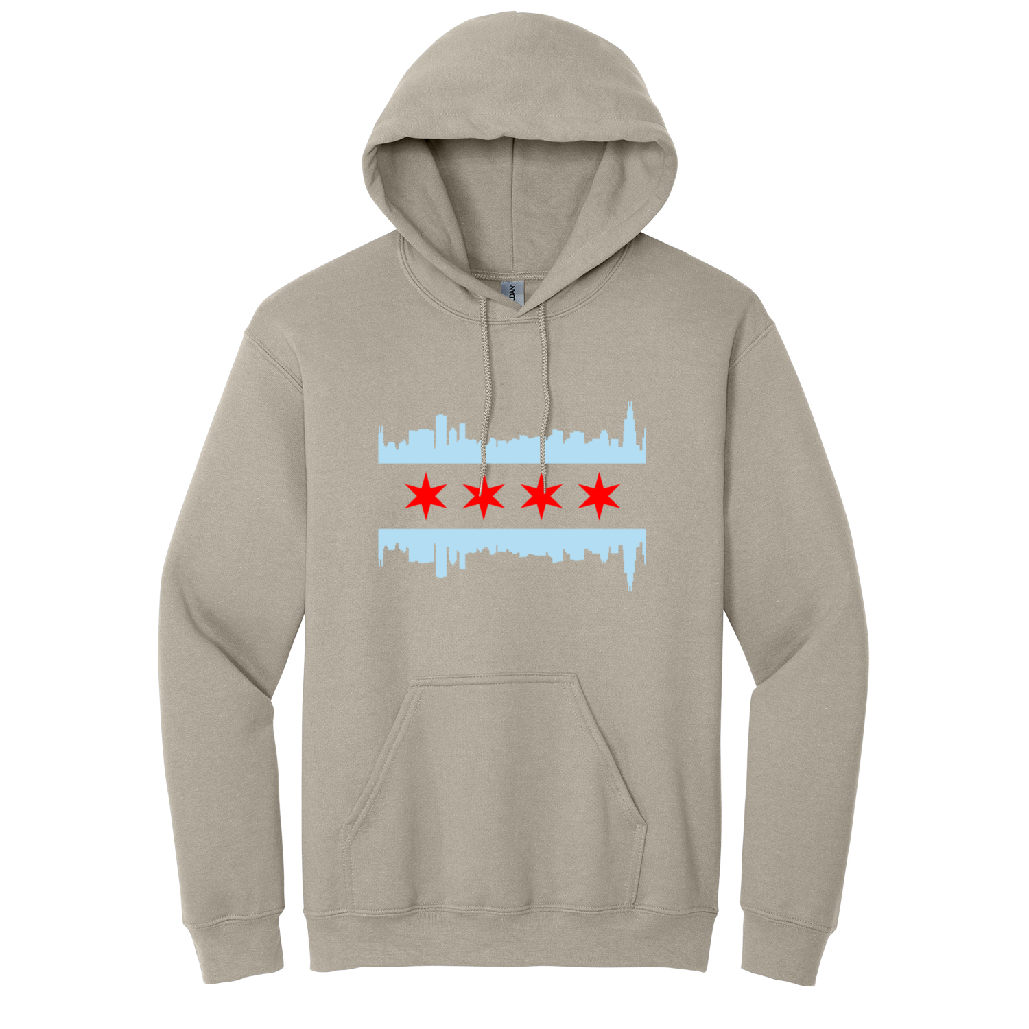 Chicago Skyline Flag Hoodie