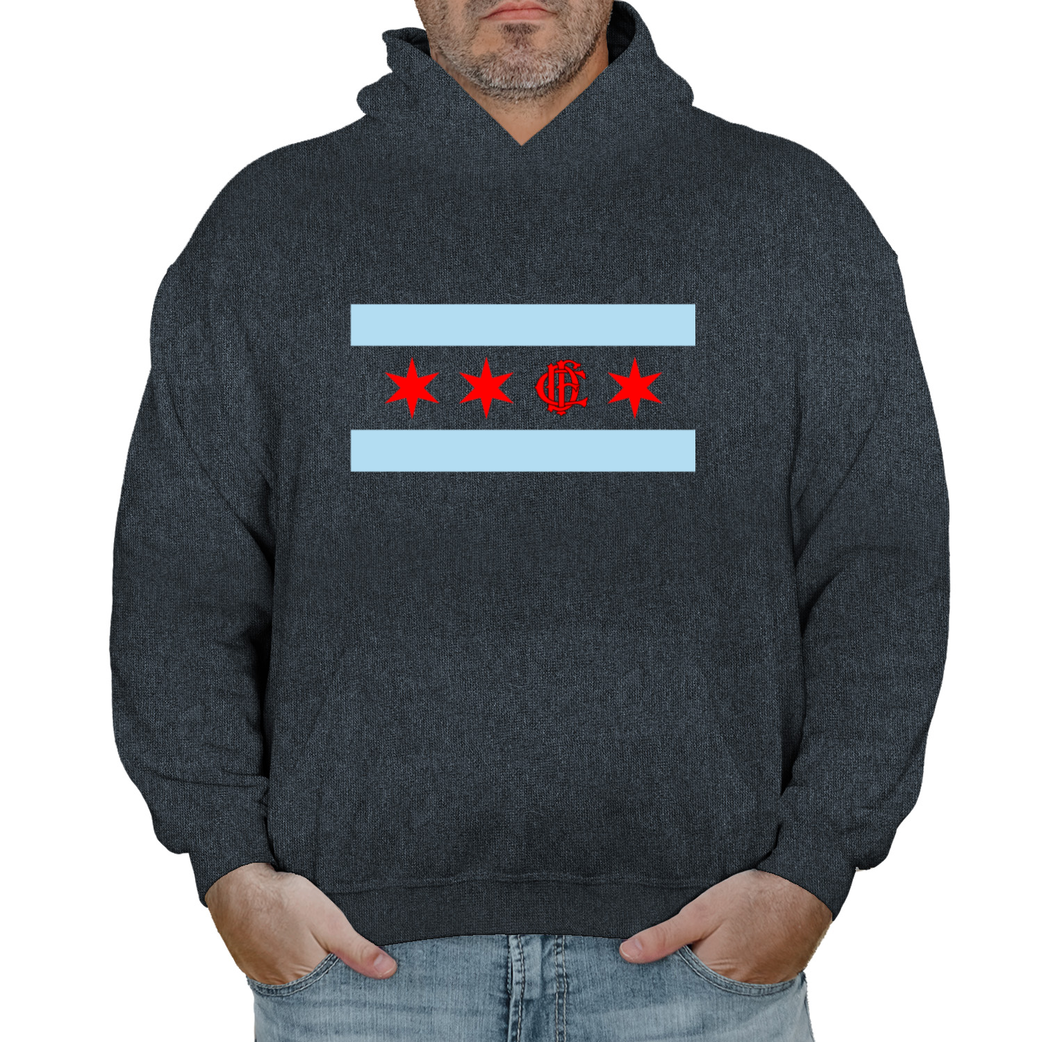 Chicago FD/EMT Flag Hoodie
