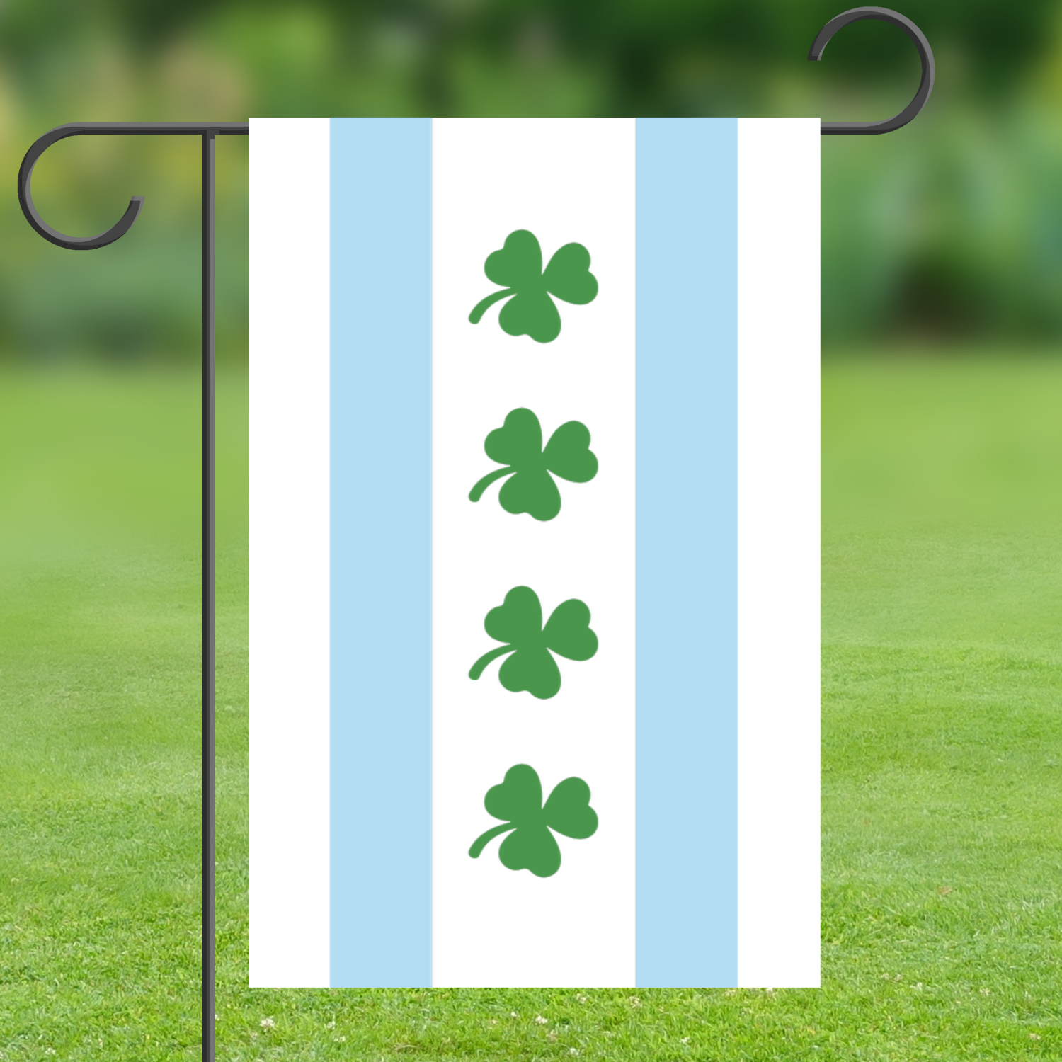 Chicago Shamrock Garden Flag