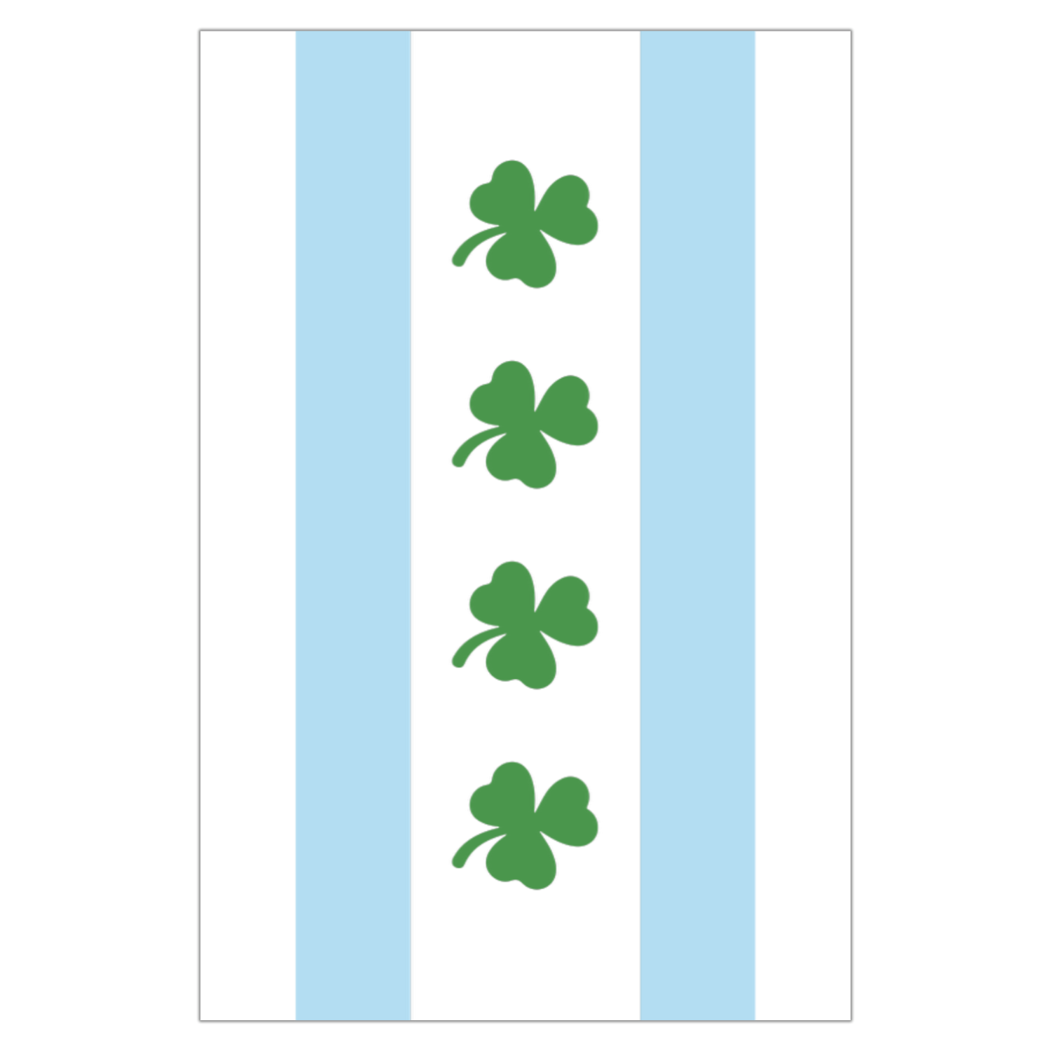 Chicago Shamrock Garden Flag