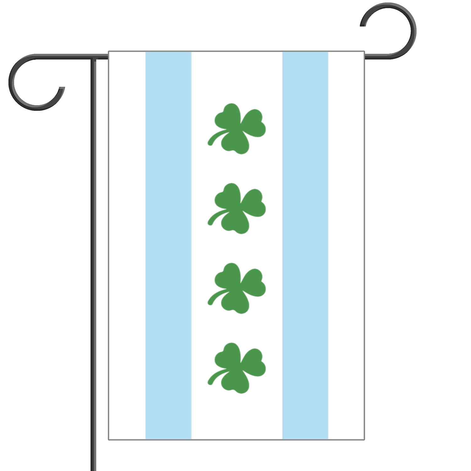 Chicago Shamrock Garden Flag