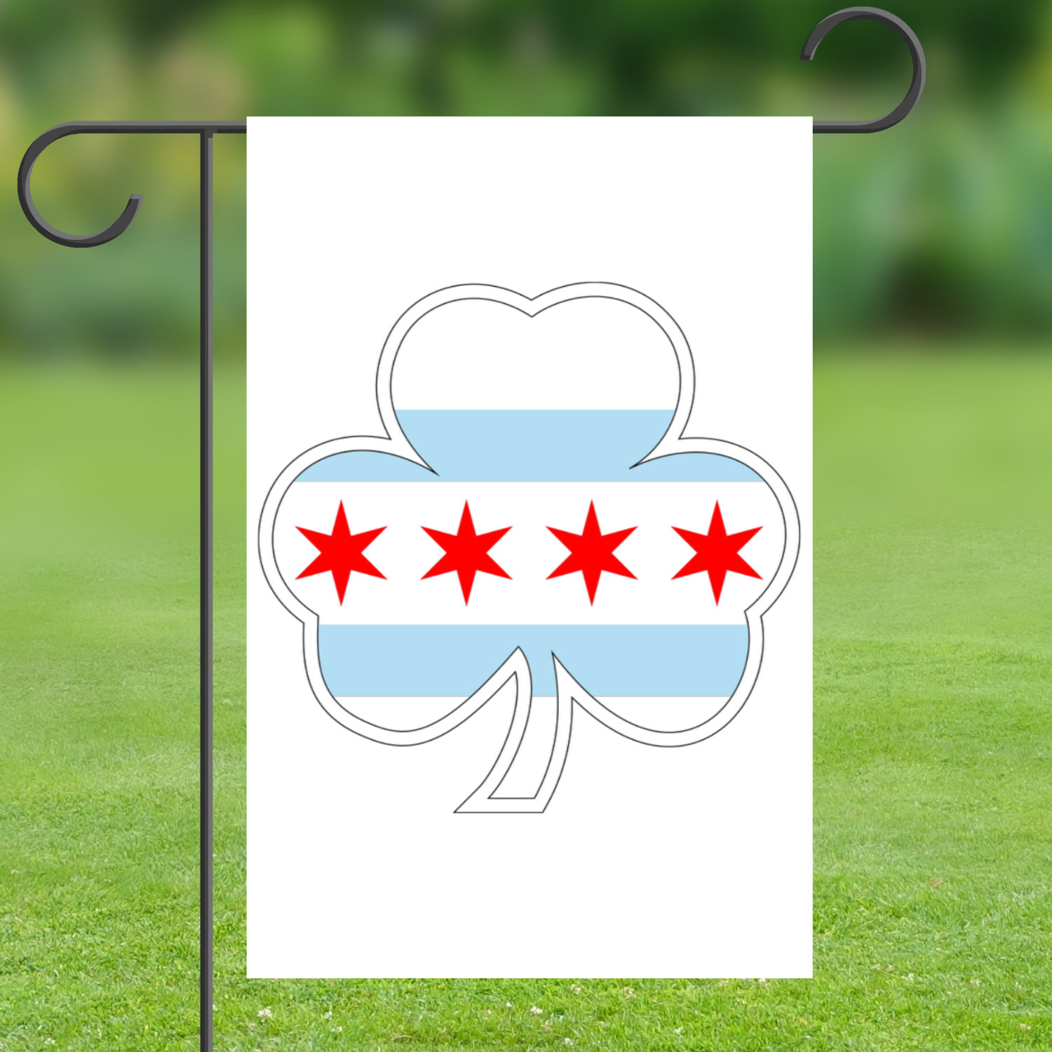 Chicago Shamrock St Patty’s Garden Flag