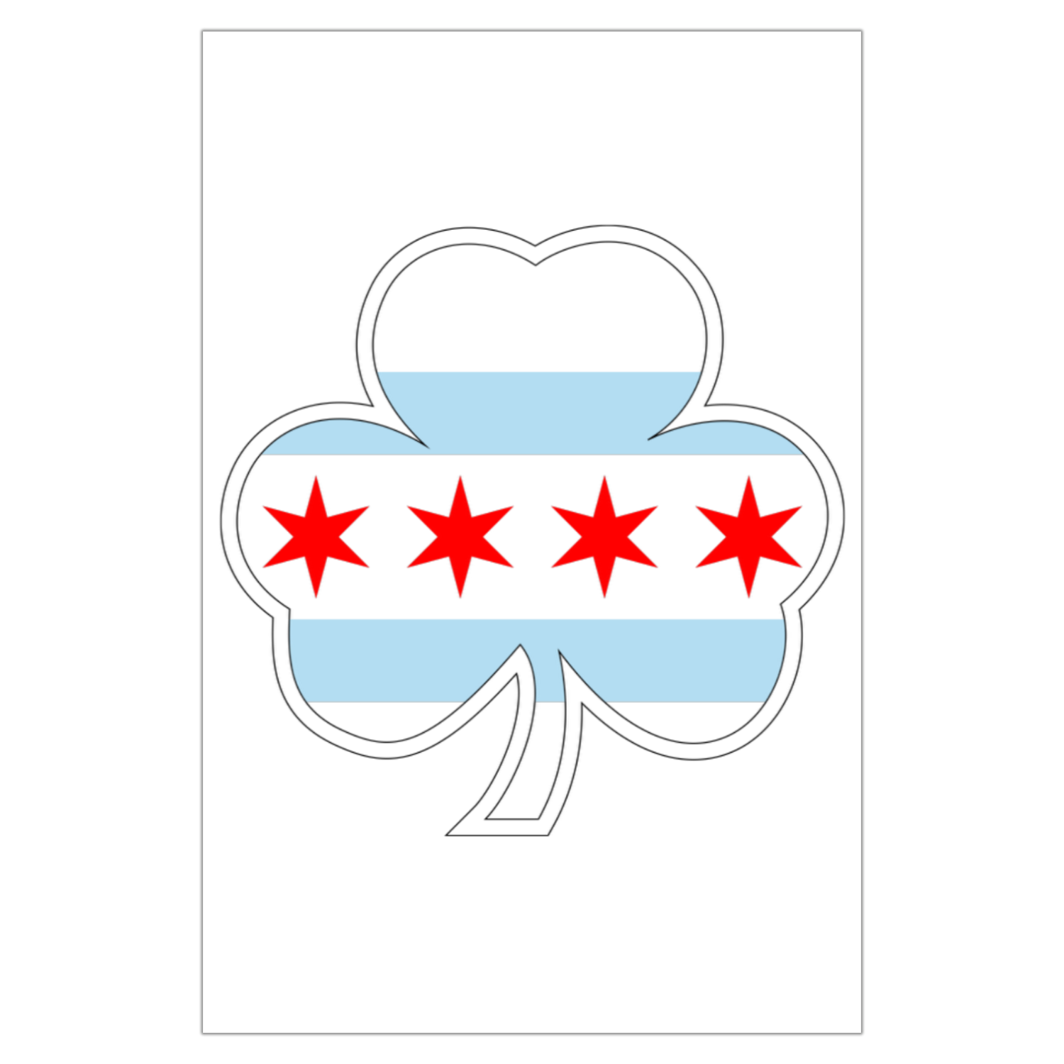 Chicago Shamrock St Patty’s Garden Flag