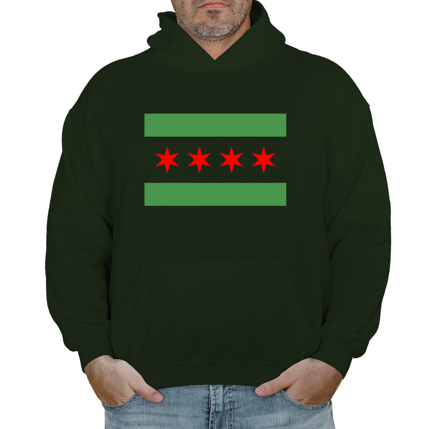 Chicago Flag Green River Hoodie