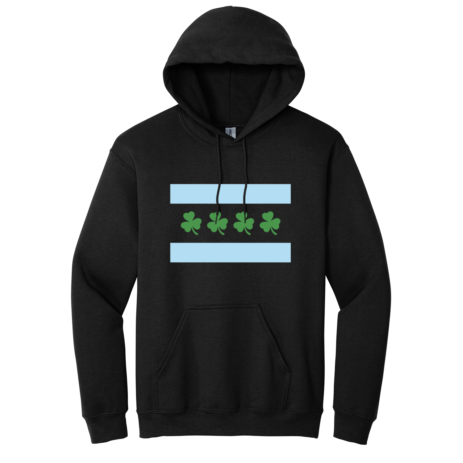 Chicago Flag Shamrock Hoodie