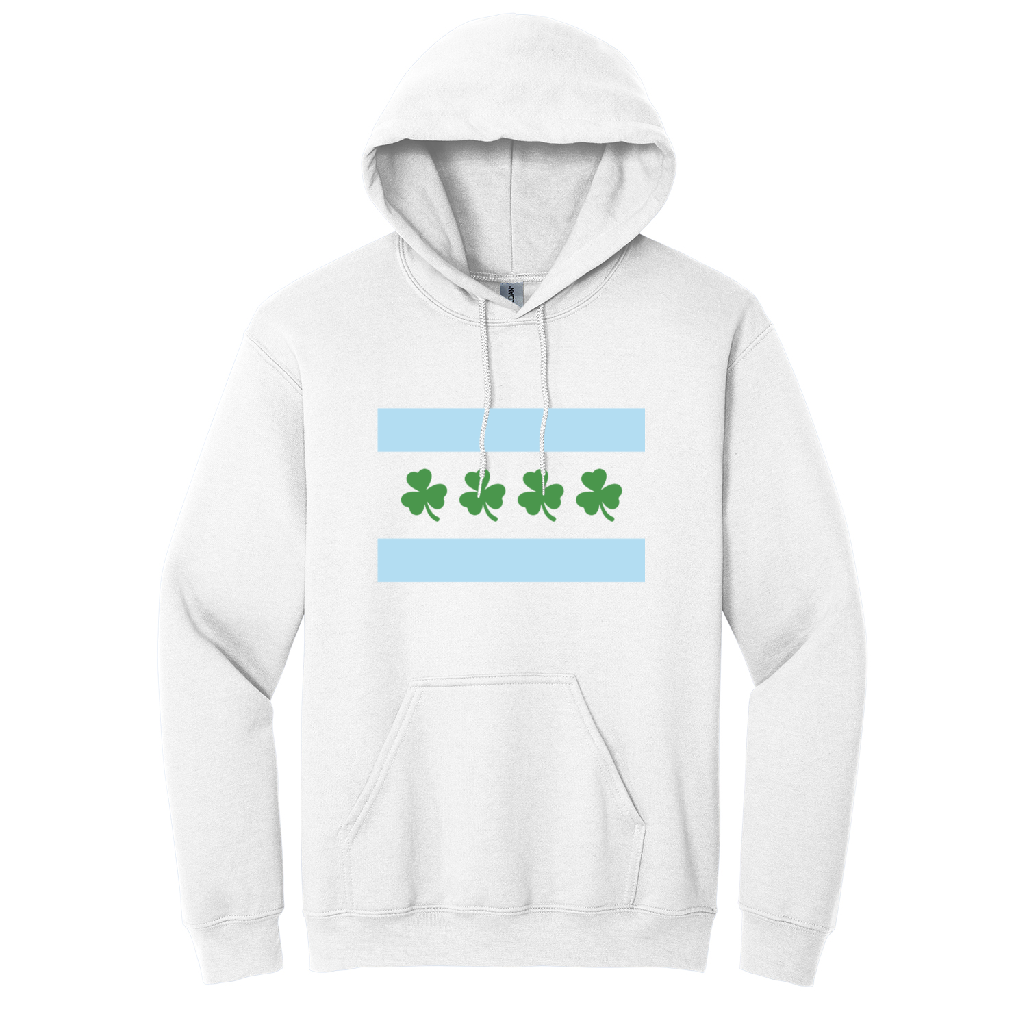 Chicago Flag Shamrock Hoodie