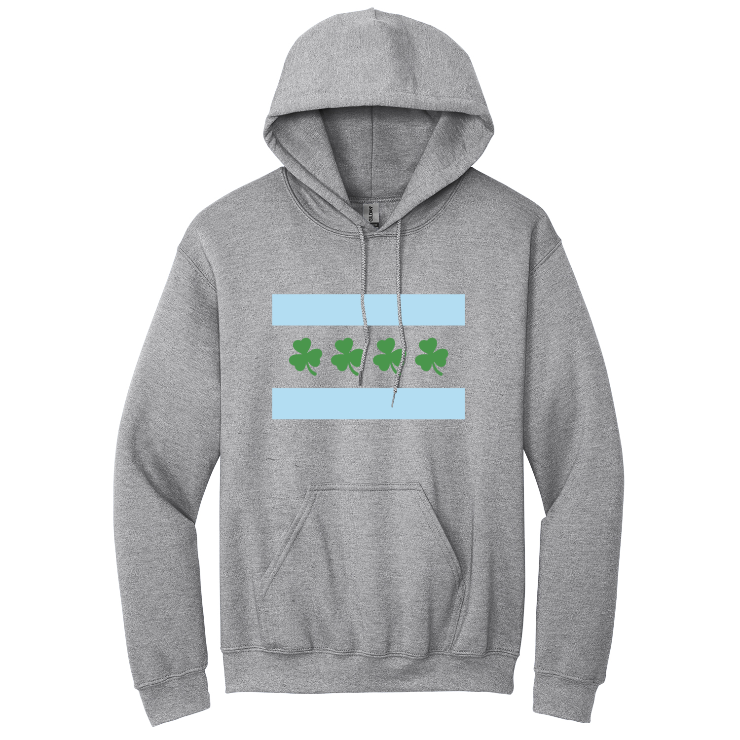 Chicago Flag Shamrock Hoodie