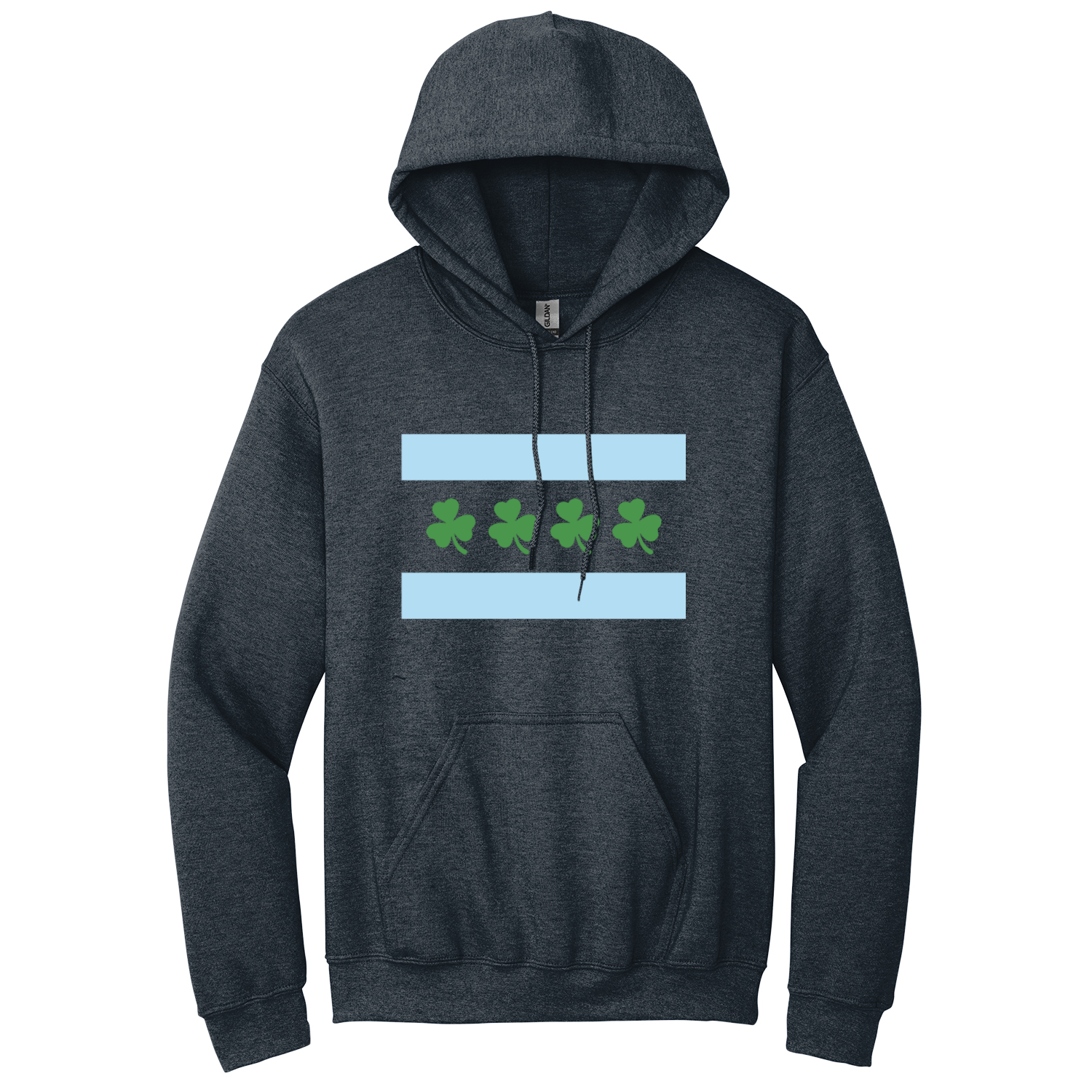 Chicago Flag Shamrock Hoodie