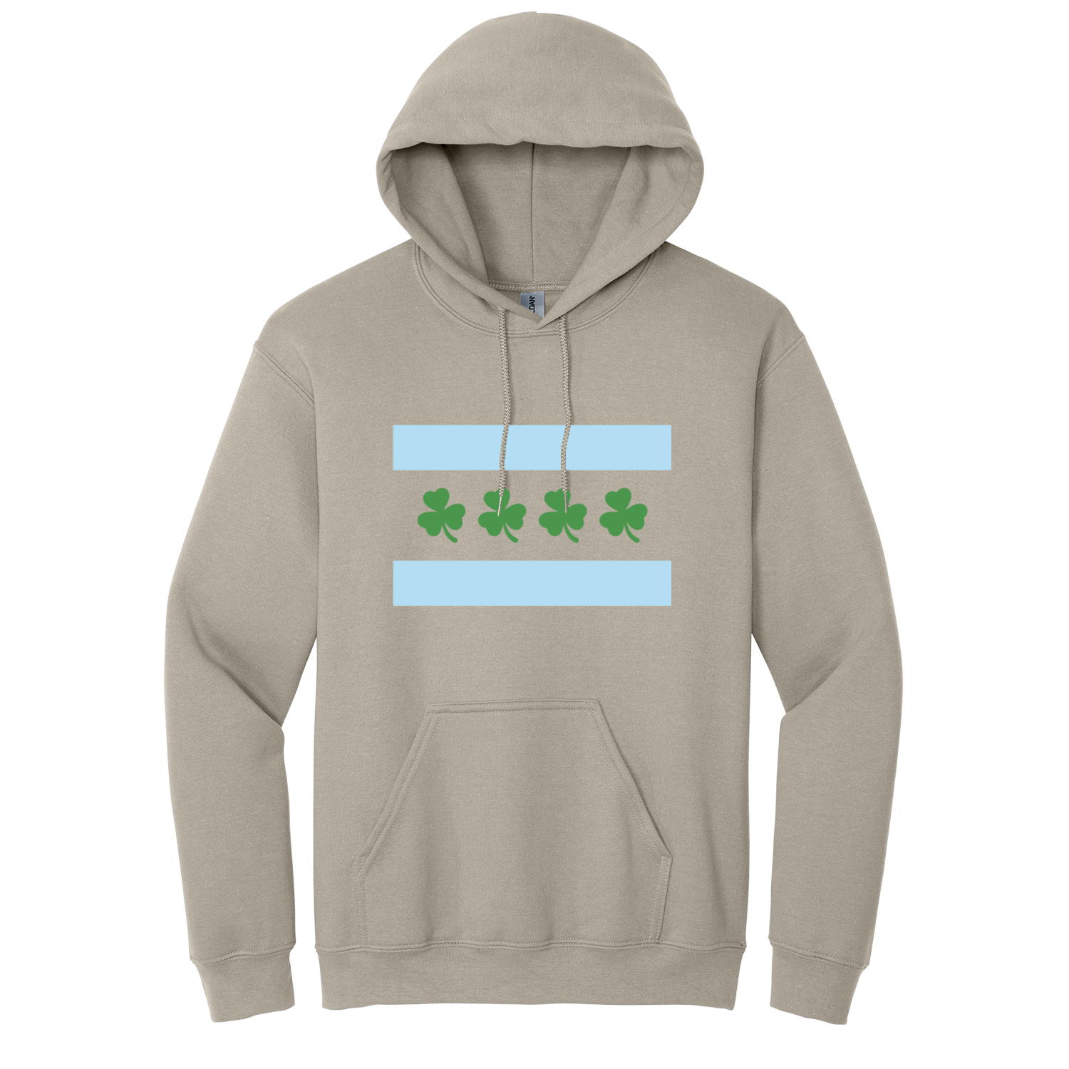 Chicago Flag Shamrock Hoodie