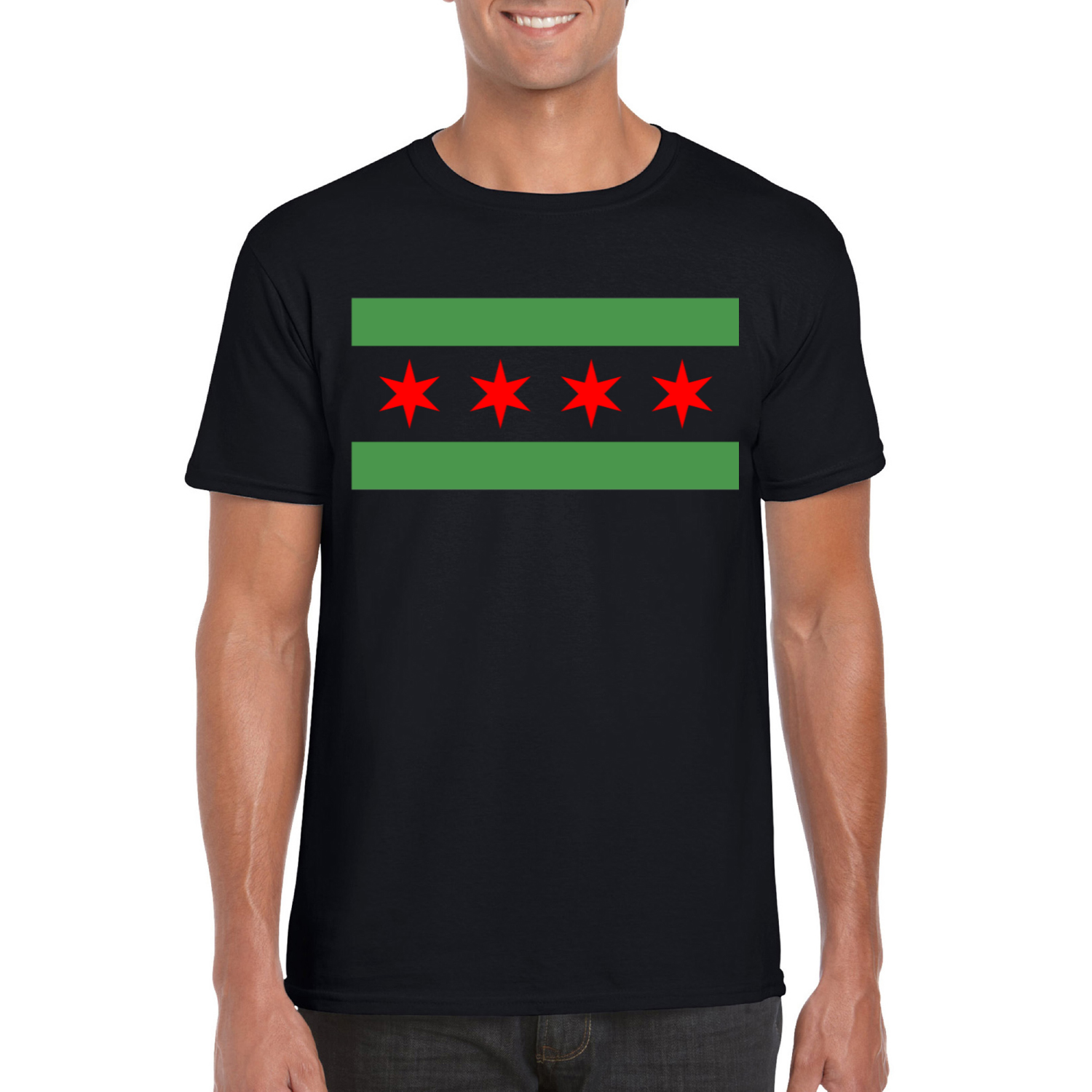 Chicago Flag Green River T-Shirt