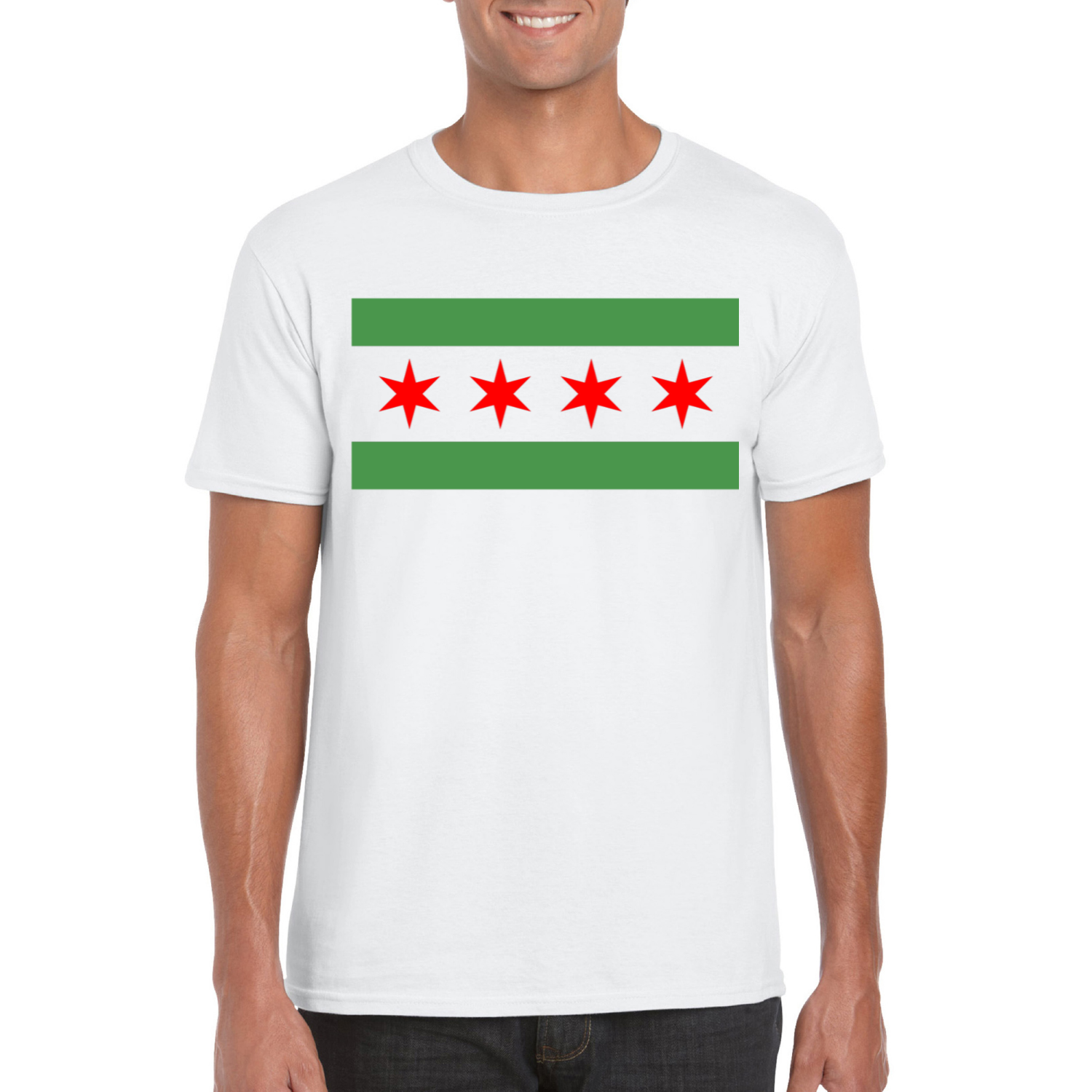 Chicago Flag Green River T-Shirt