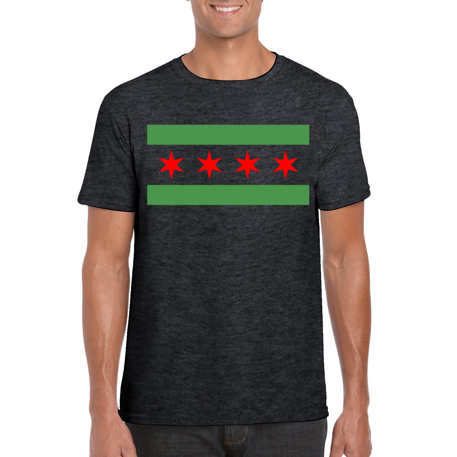 Chicago Flag Green River T-Shirt