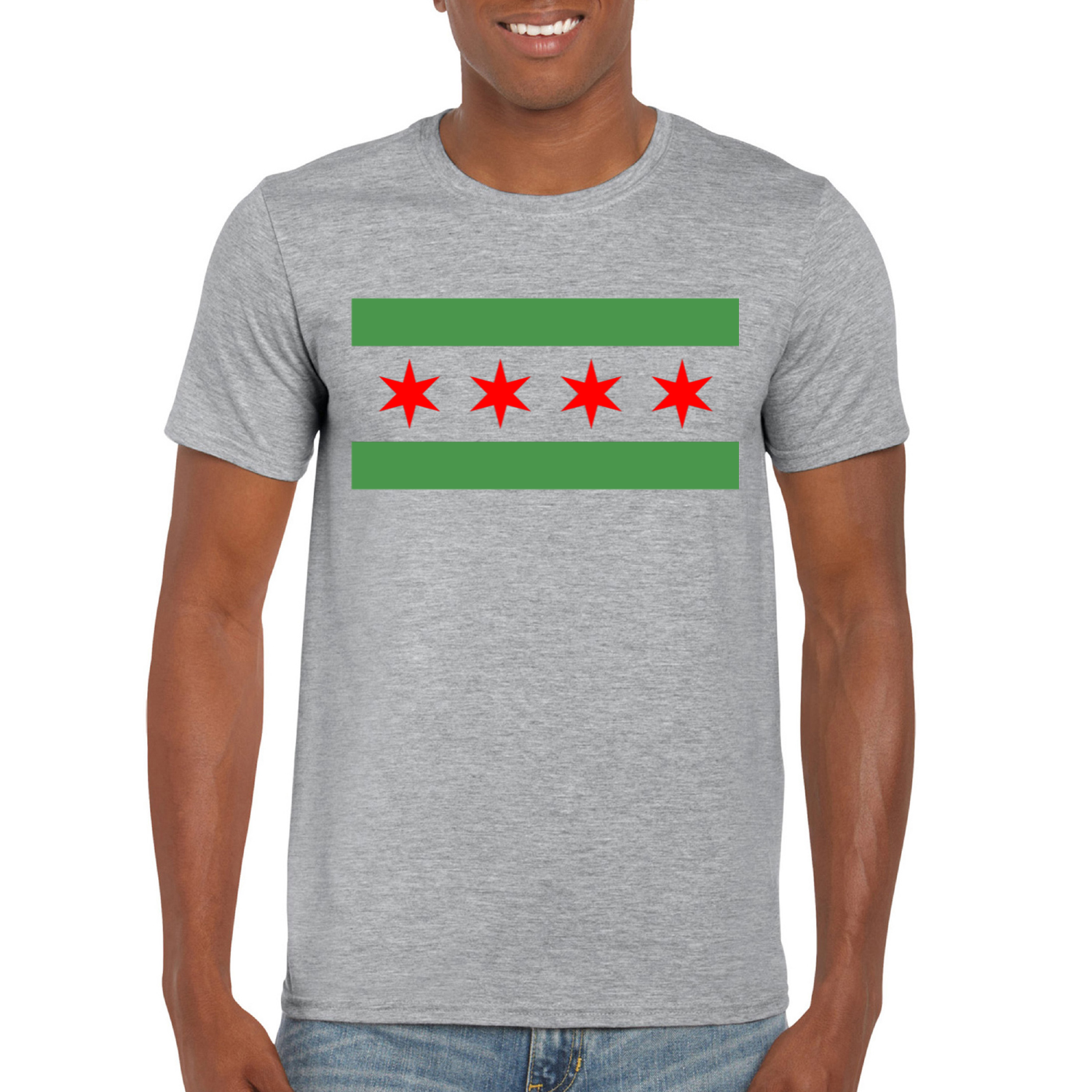 Chicago Flag Green River T-Shirt