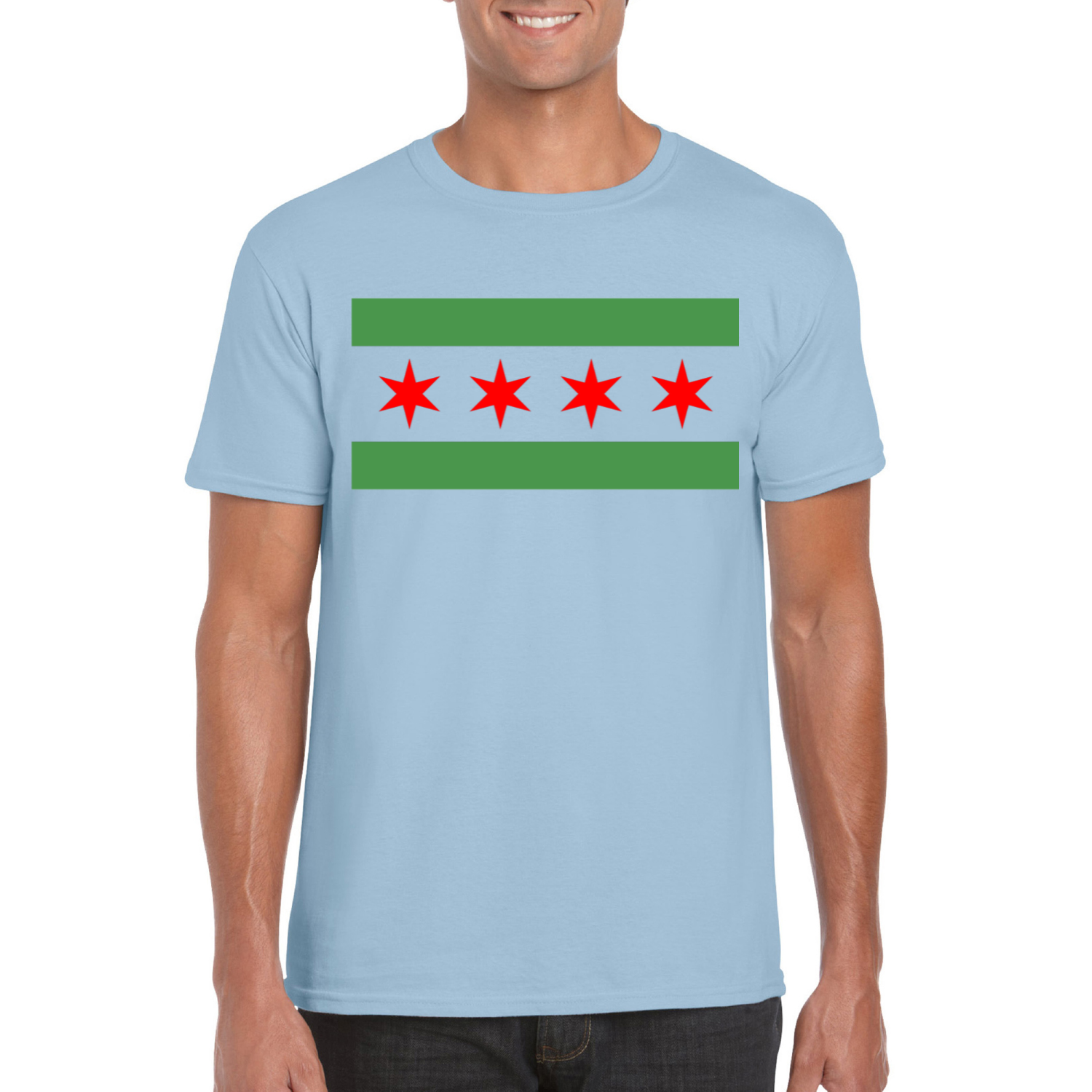 Chicago Flag Green River T-Shirt